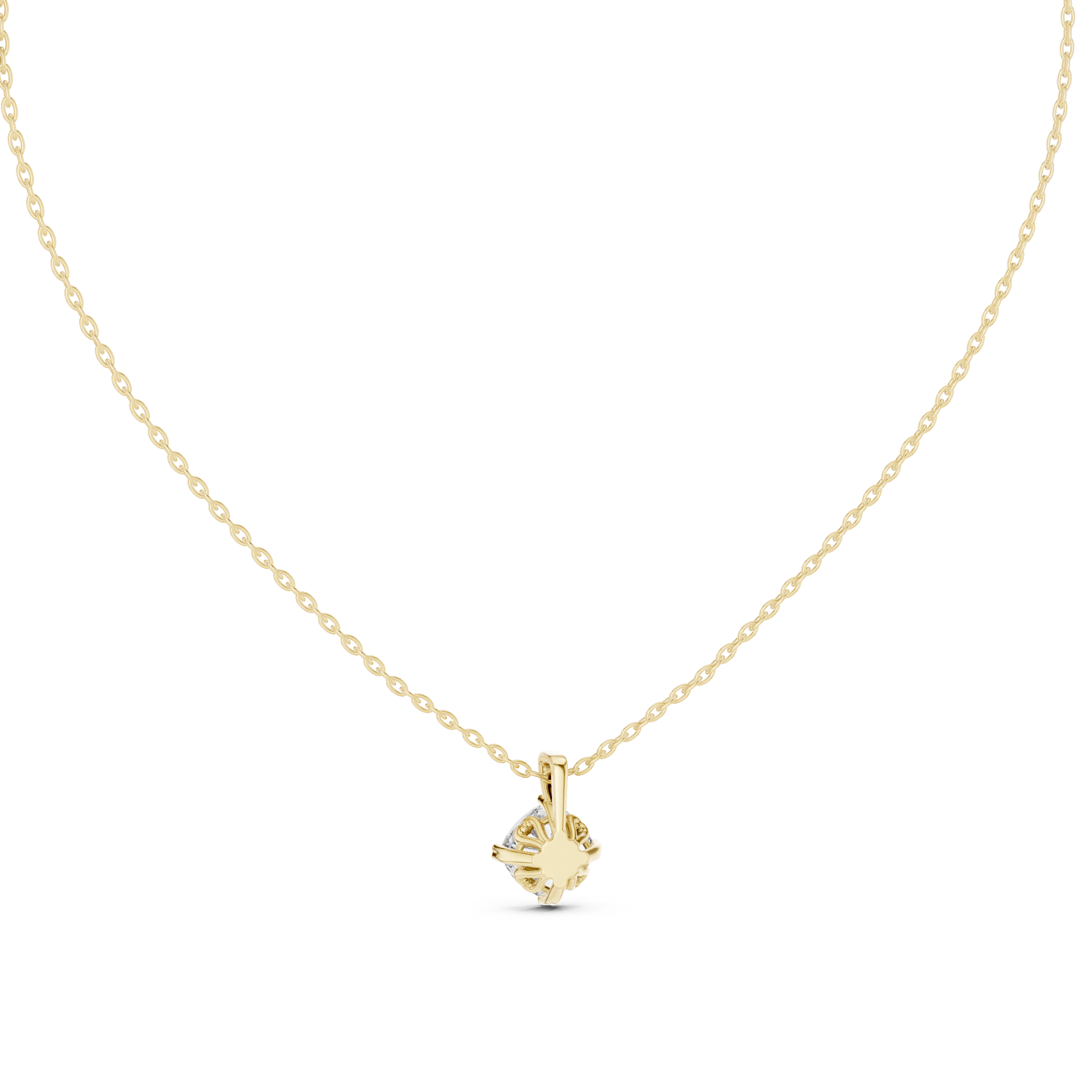 MINIMALIST ROUND SOLITAIRE PENDENT