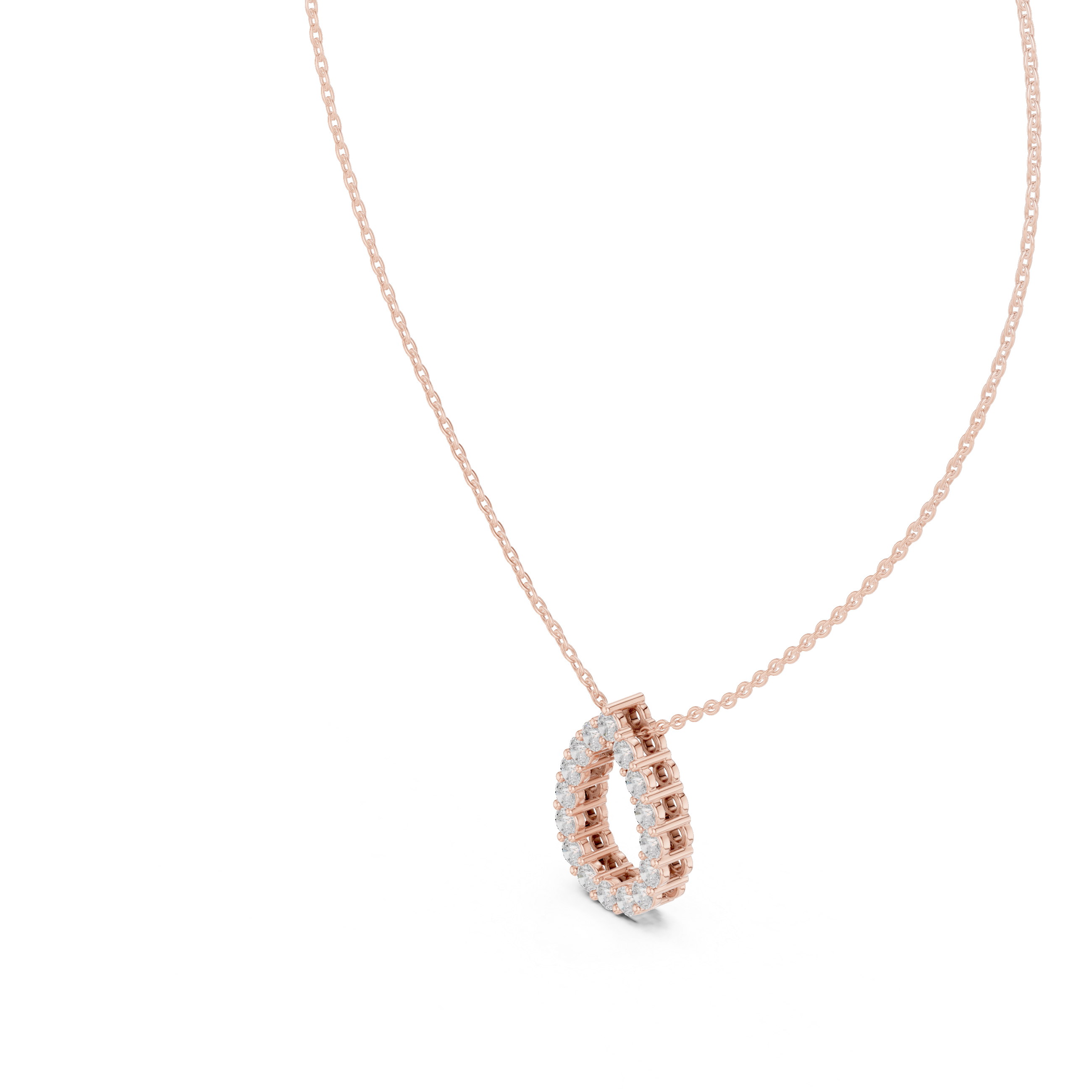 OPEN PEAR DIAMOND PENDENT