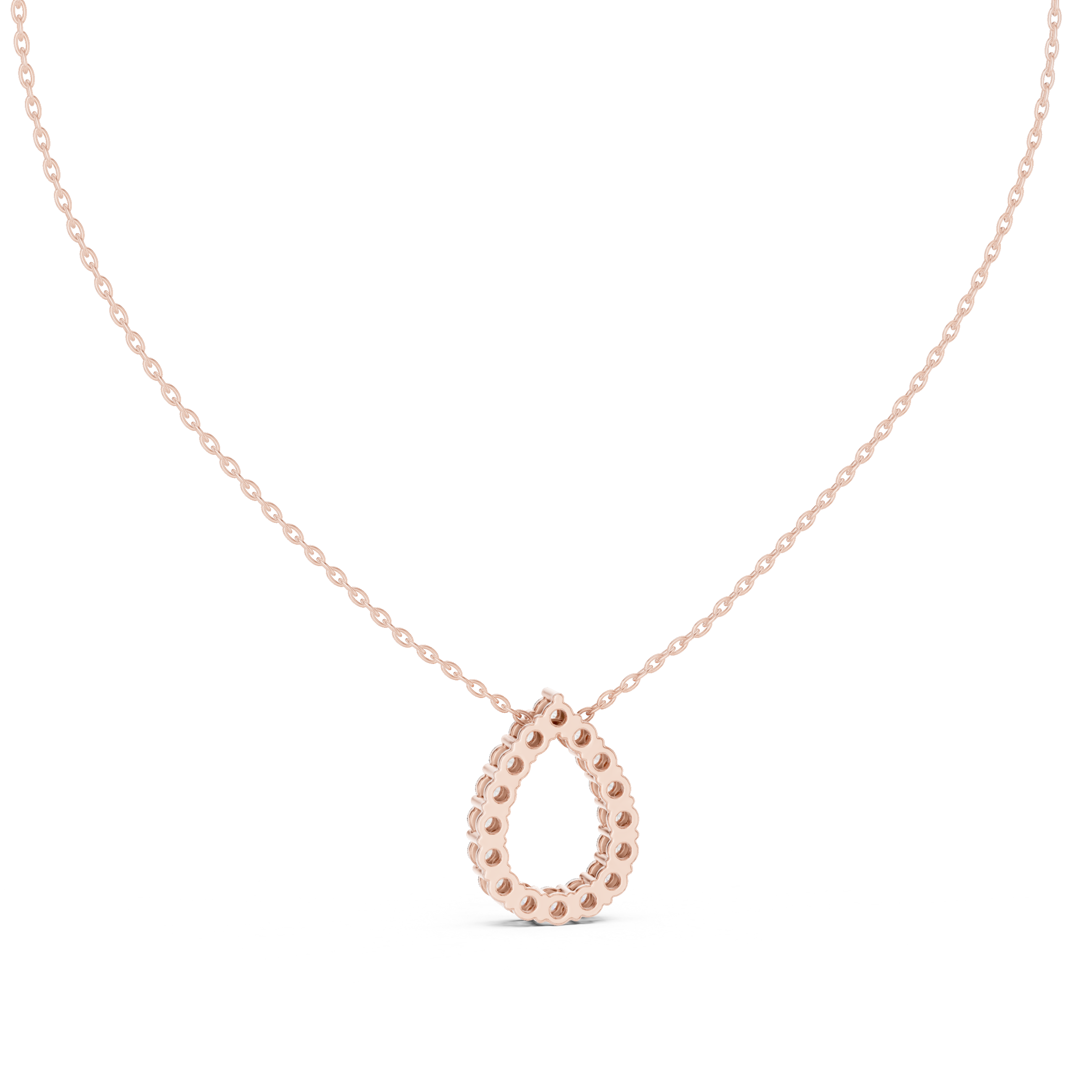 OPEN PEAR DIAMOND PENDENT