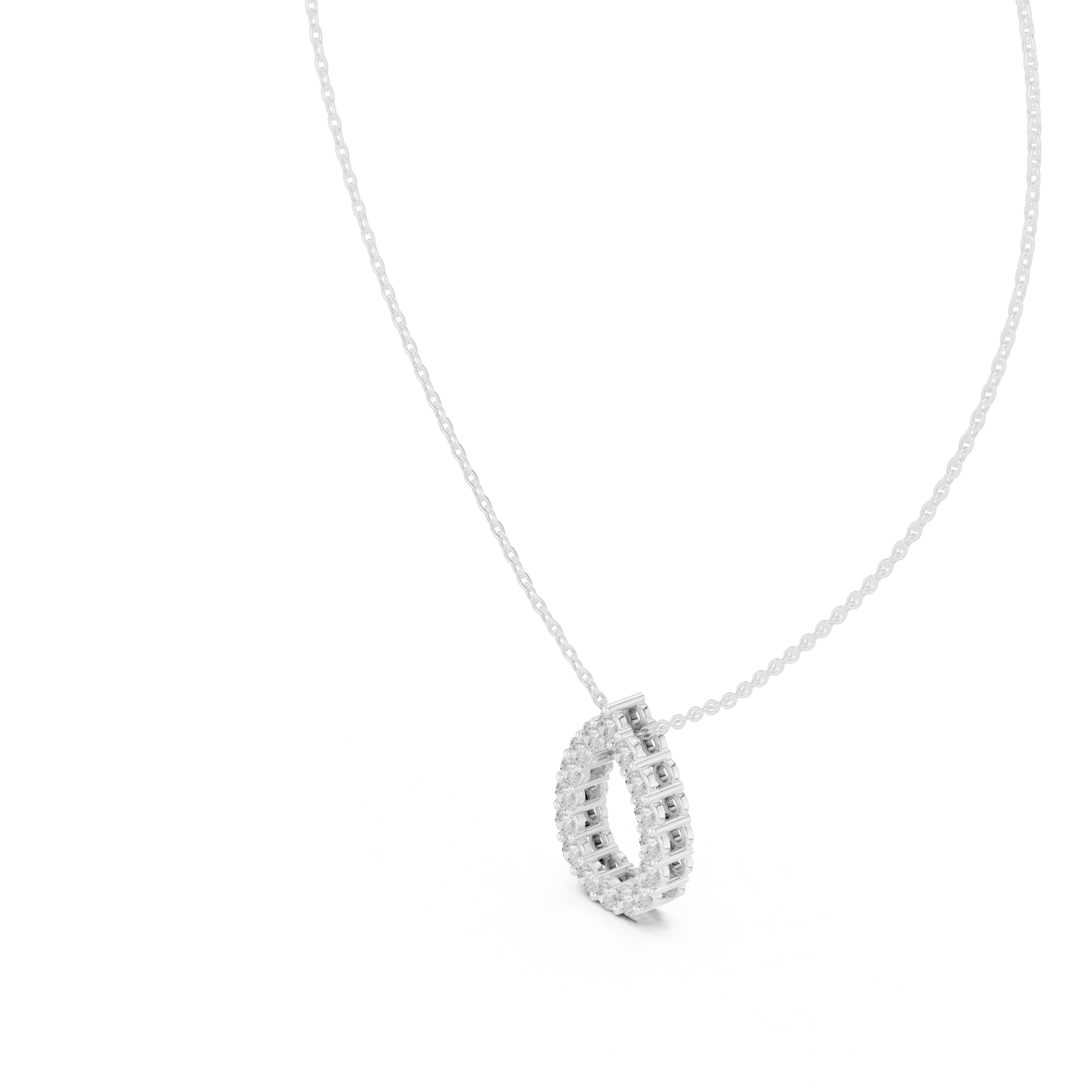 OPEN PEAR DIAMOND PENDENT
