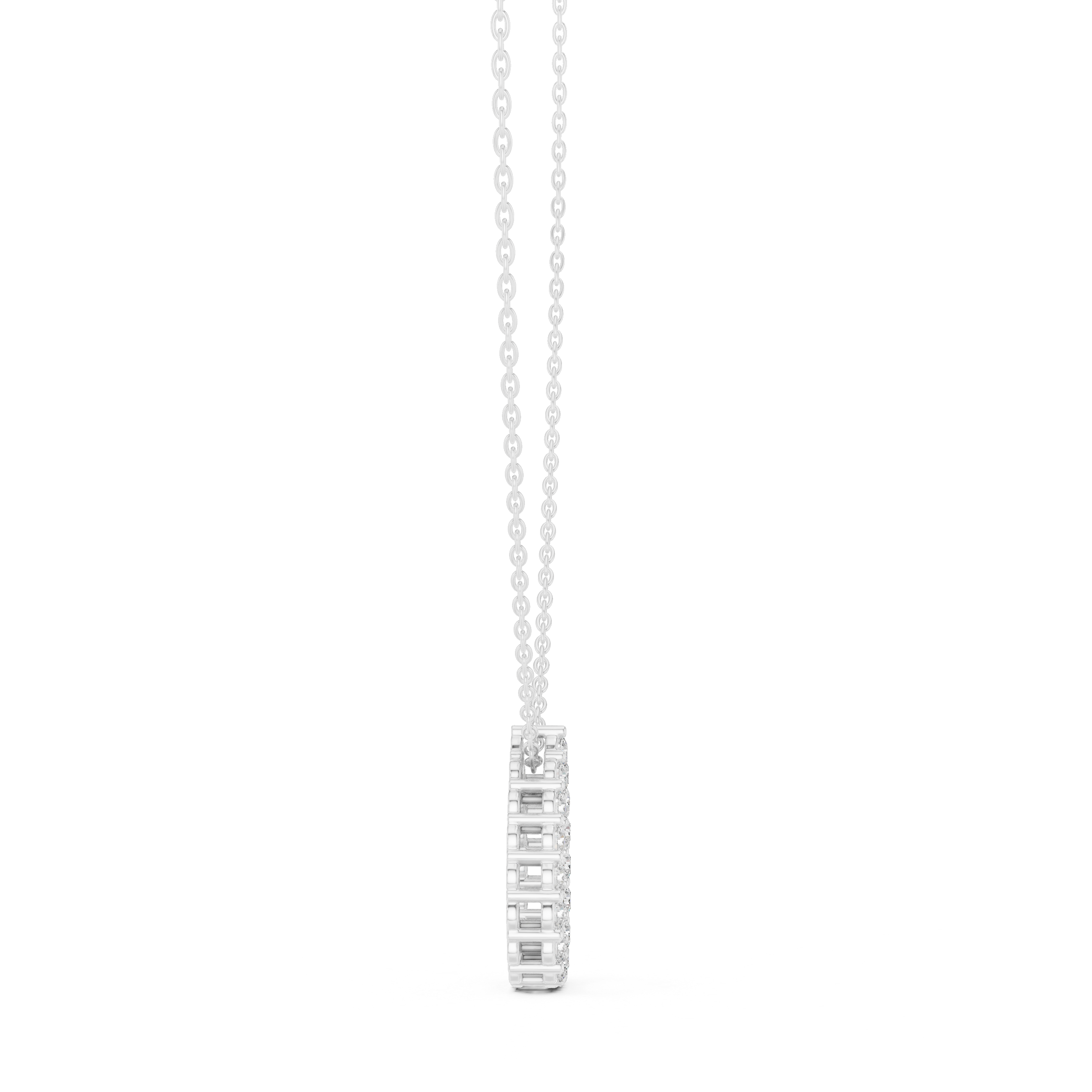 OPEN PEAR DIAMOND PENDENT