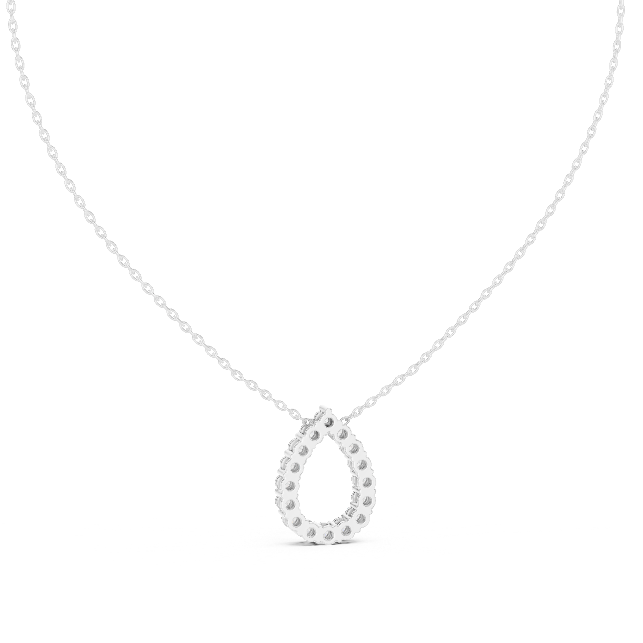 OPEN PEAR DIAMOND PENDENT