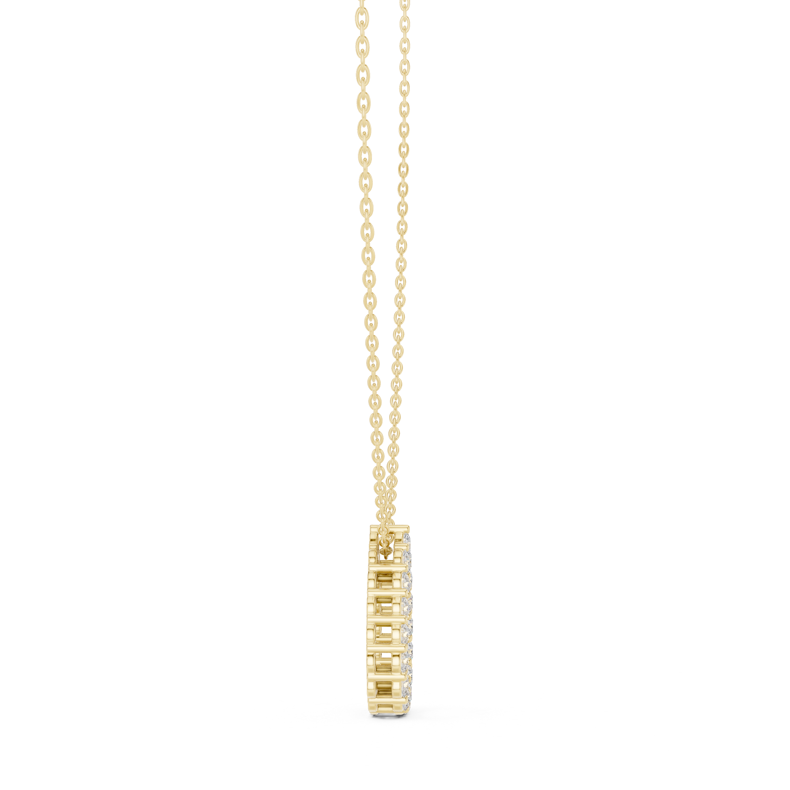 OPEN PEAR DIAMOND PENDENT