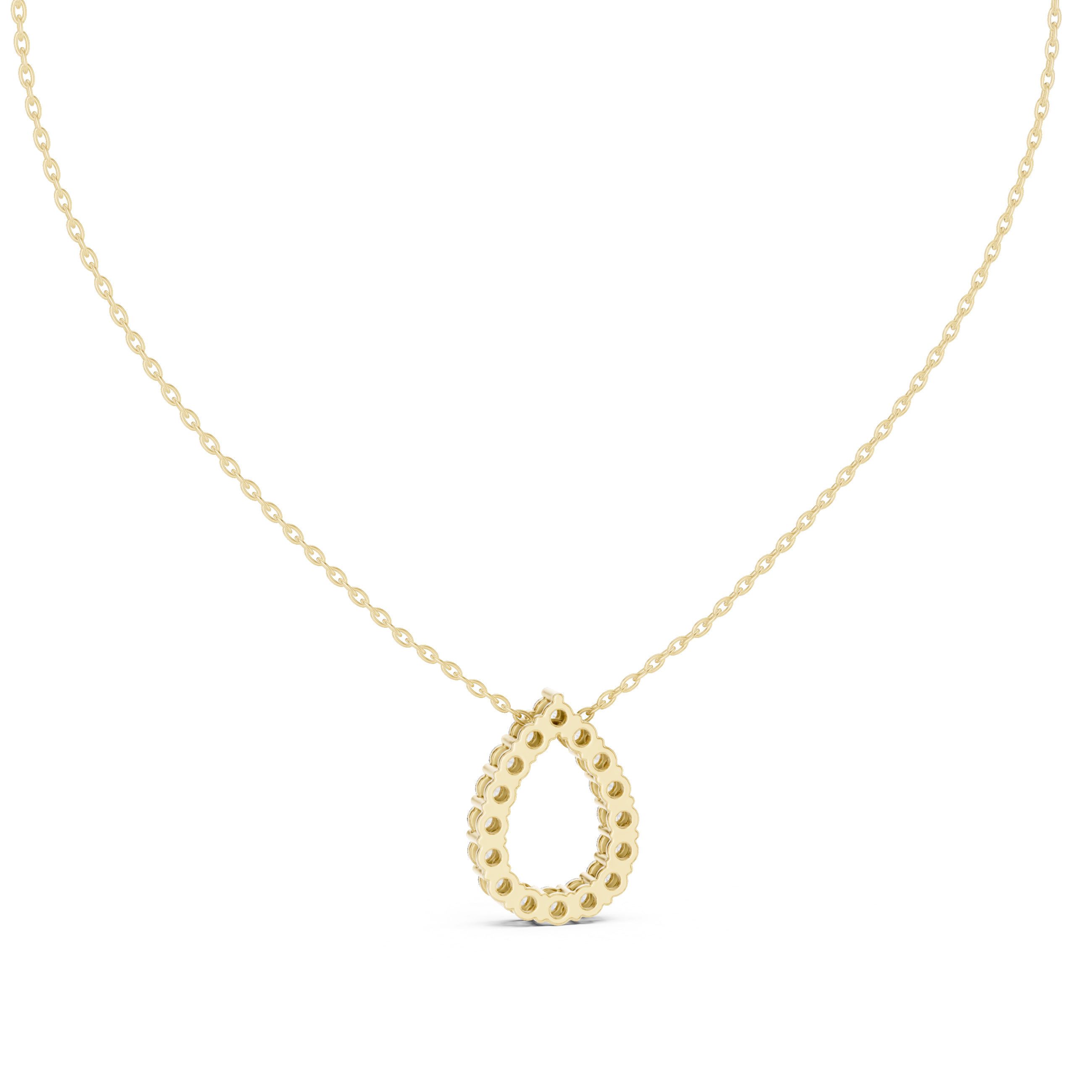 OPEN PEAR DIAMOND PENDENT