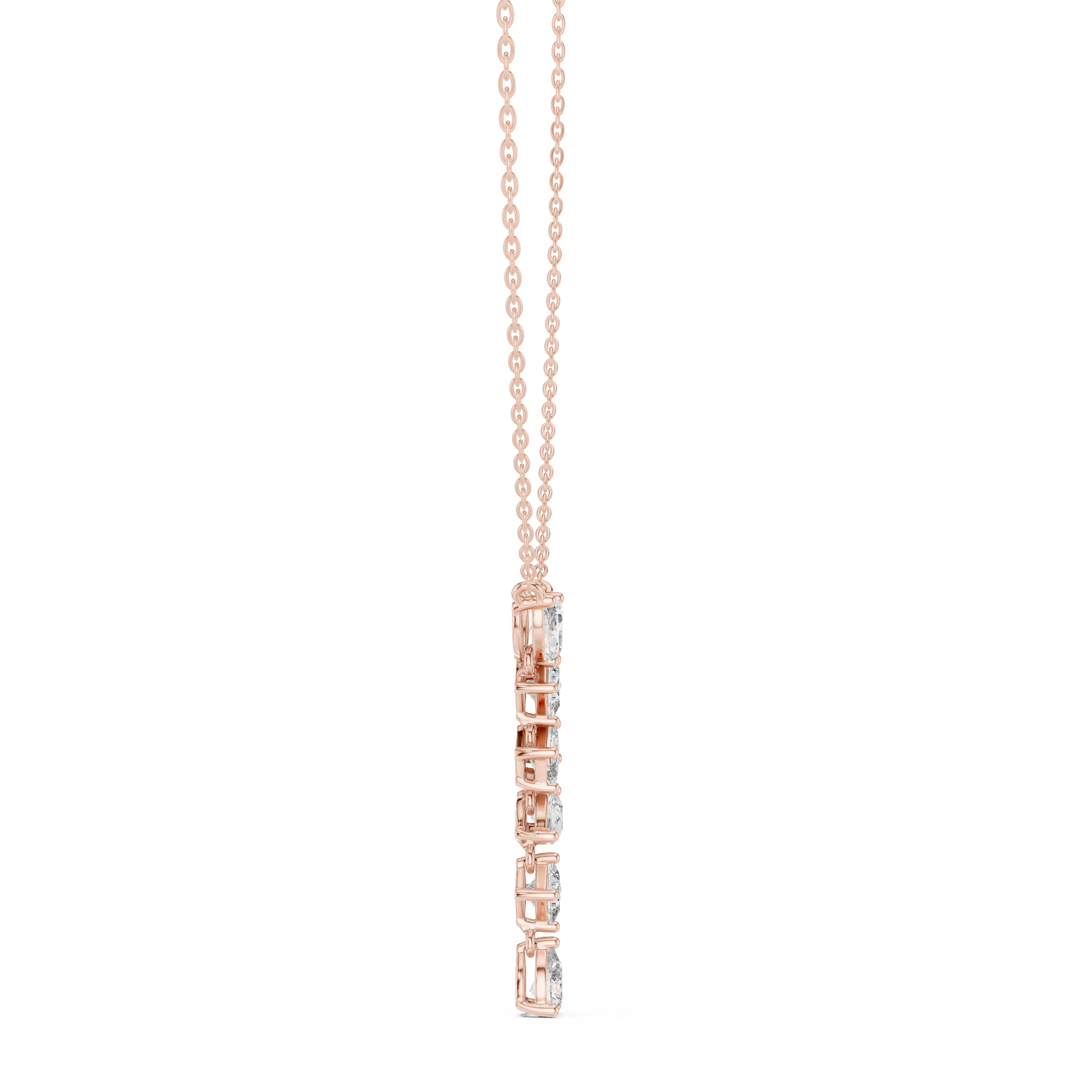 MULTI SHAPE DIAMOND Y-DROP PENDENT