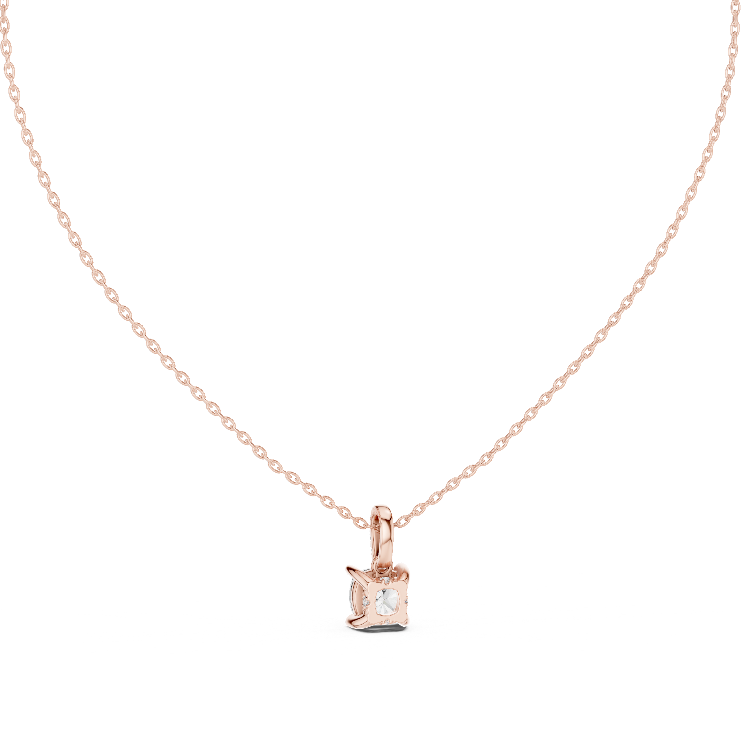 ROUND SOLITAIRE DIAMOND PENDENT WITH DIAMOND BALI