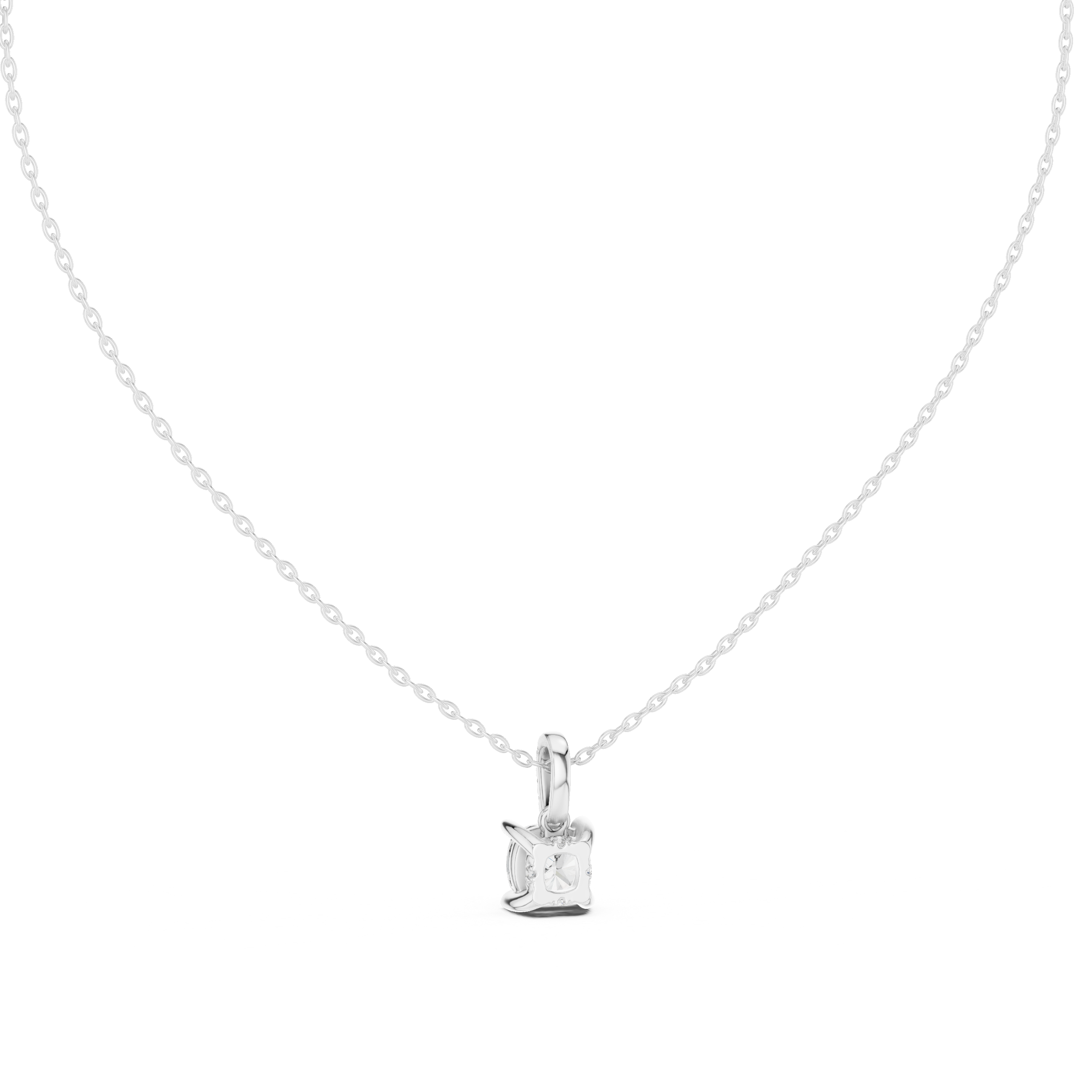 ROUND SOLITAIRE DIAMOND PENDENT WITH DIAMOND BALI