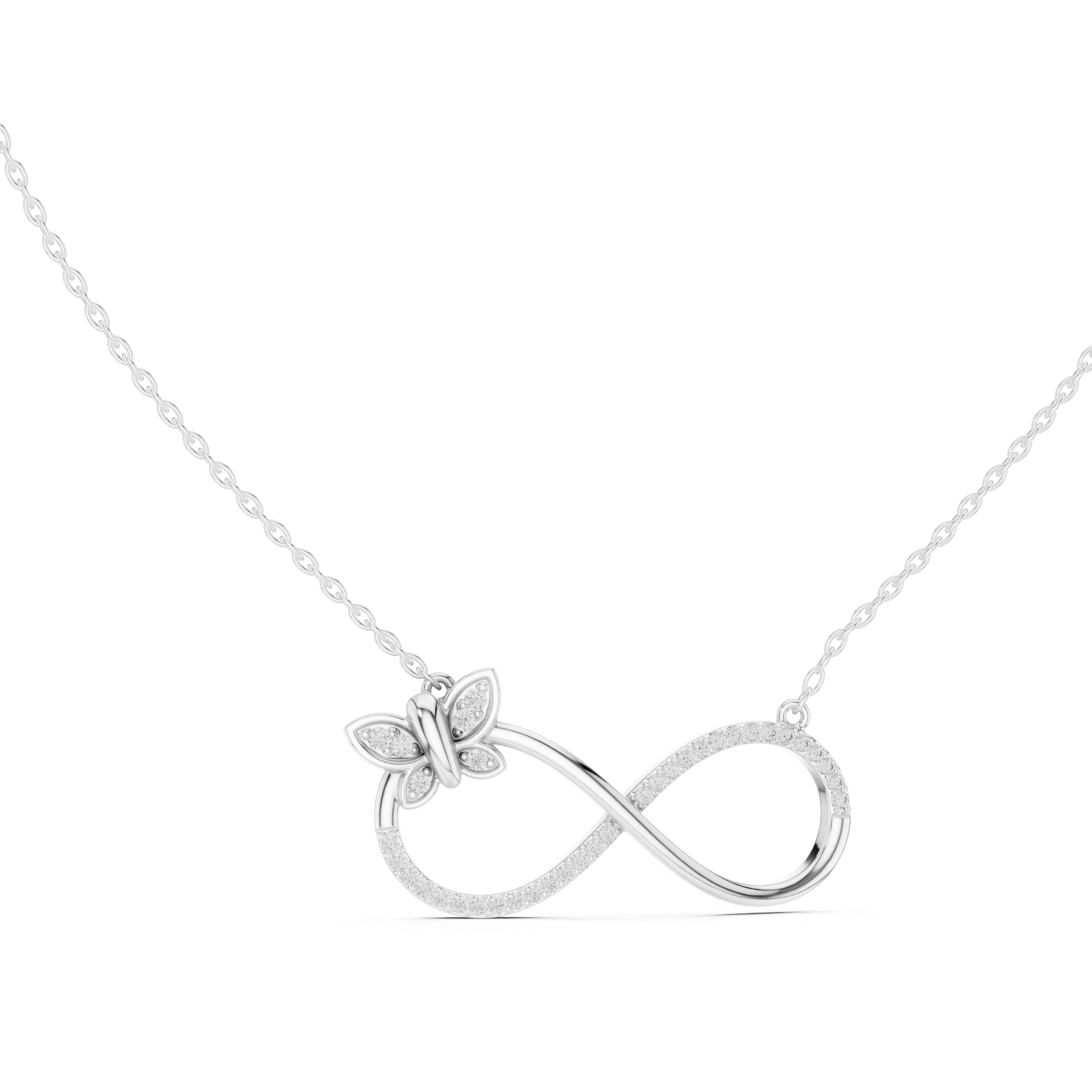 BUTTERFLY INFINITY DIAMOND PENDENT