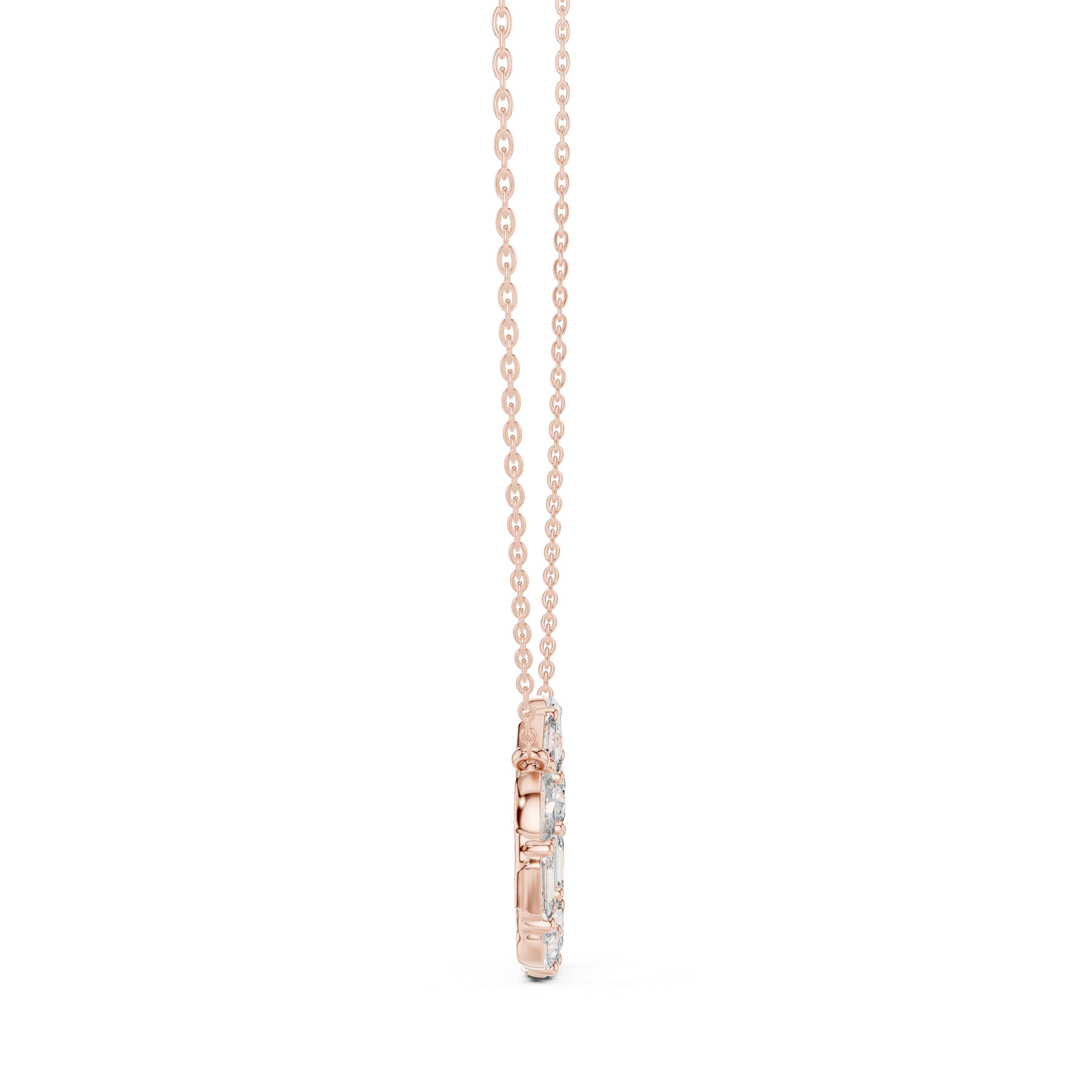 Diamond Circle Pendant Necklace | EMRALD & OVAL  Diamond Open Circle Pendant