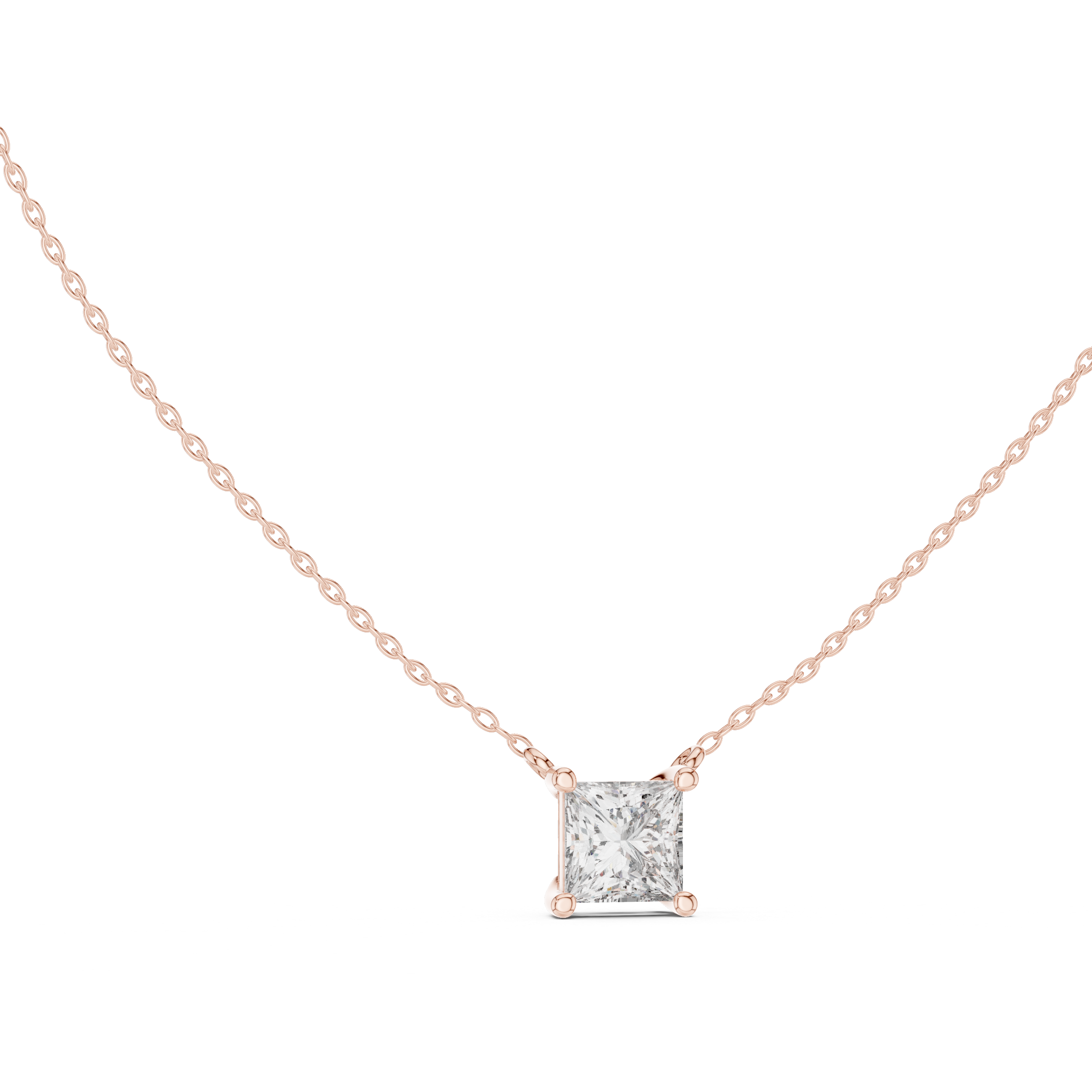 SQUARE DIAMOND PENDENT