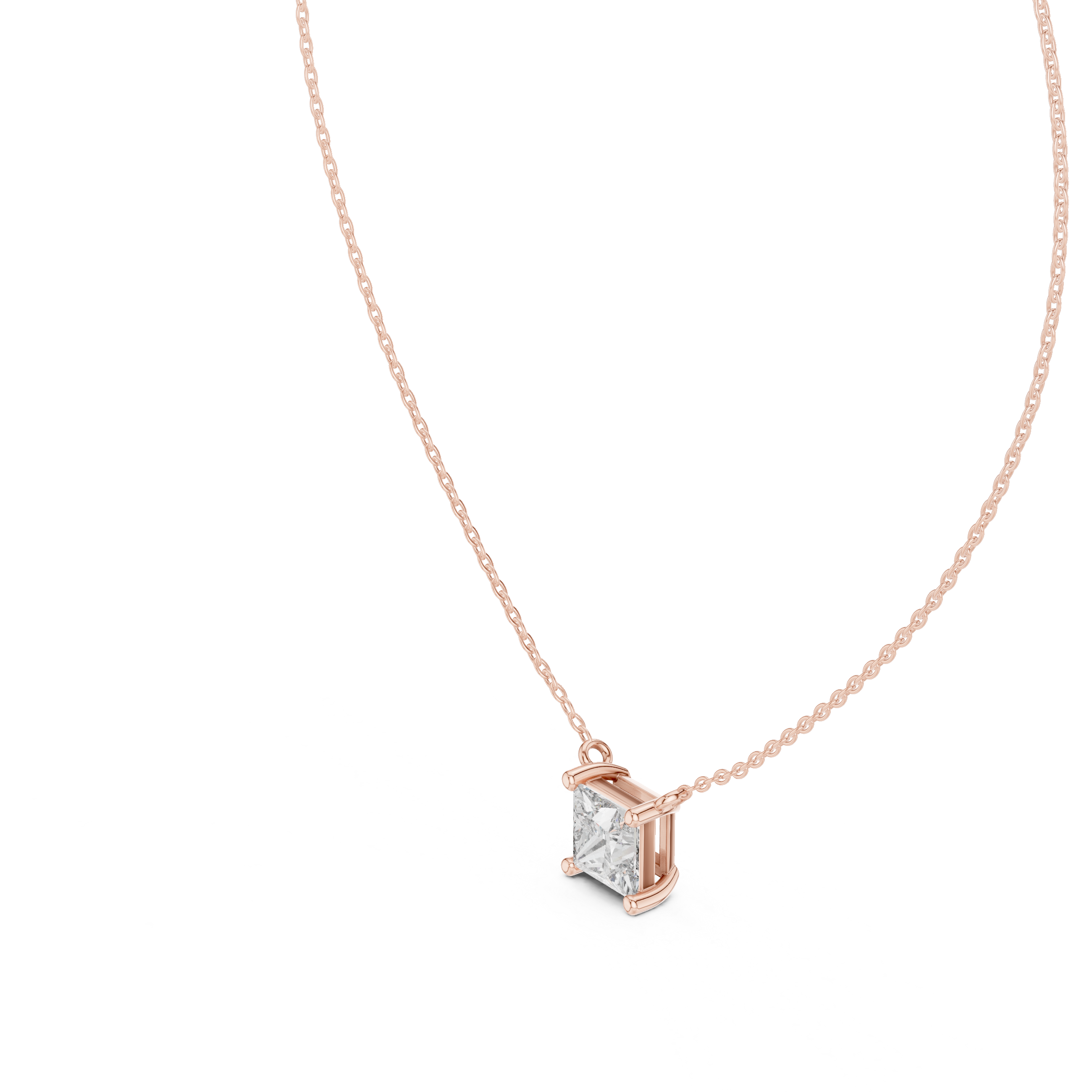 SQUARE DIAMOND PENDENT