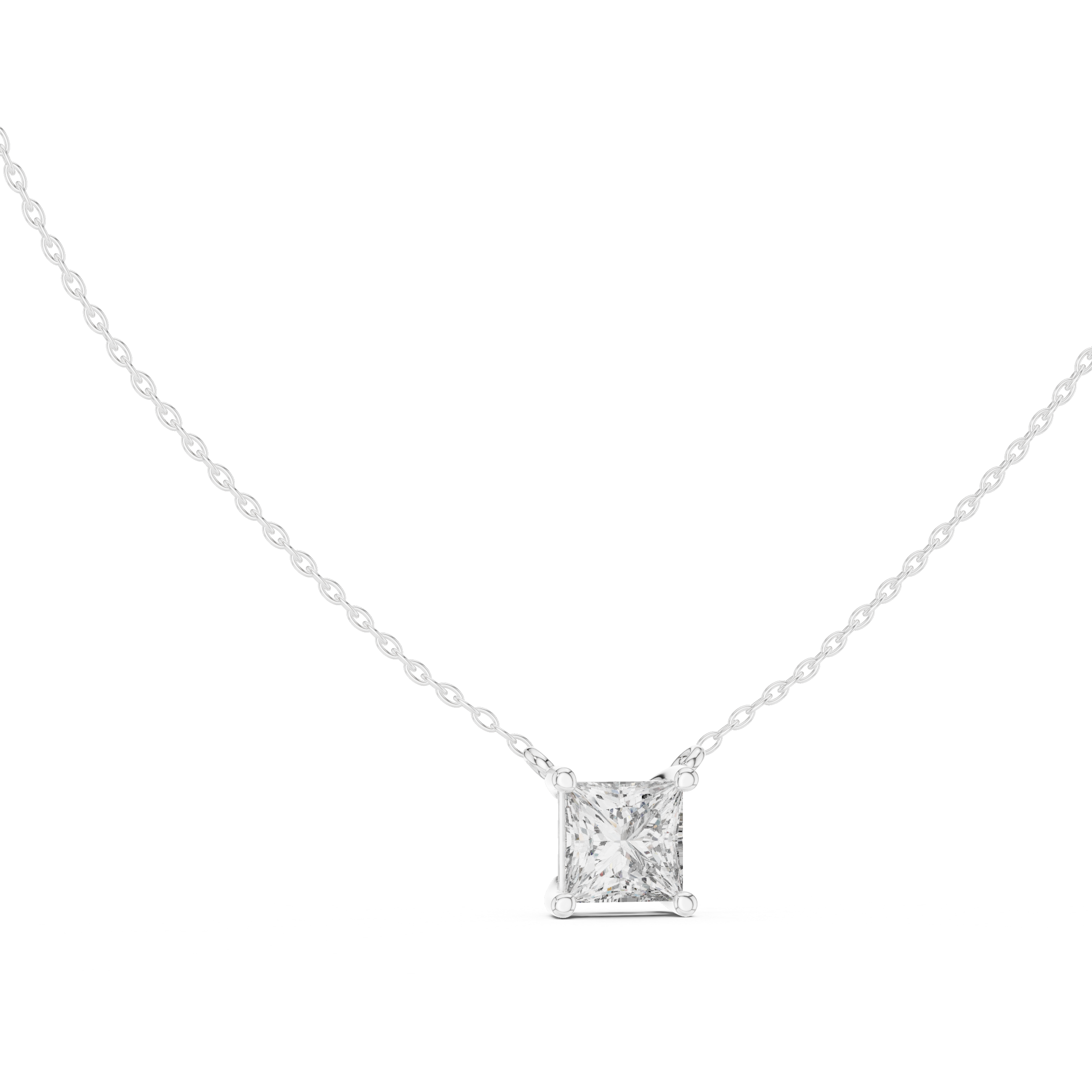 SQUARE DIAMOND PENDENT