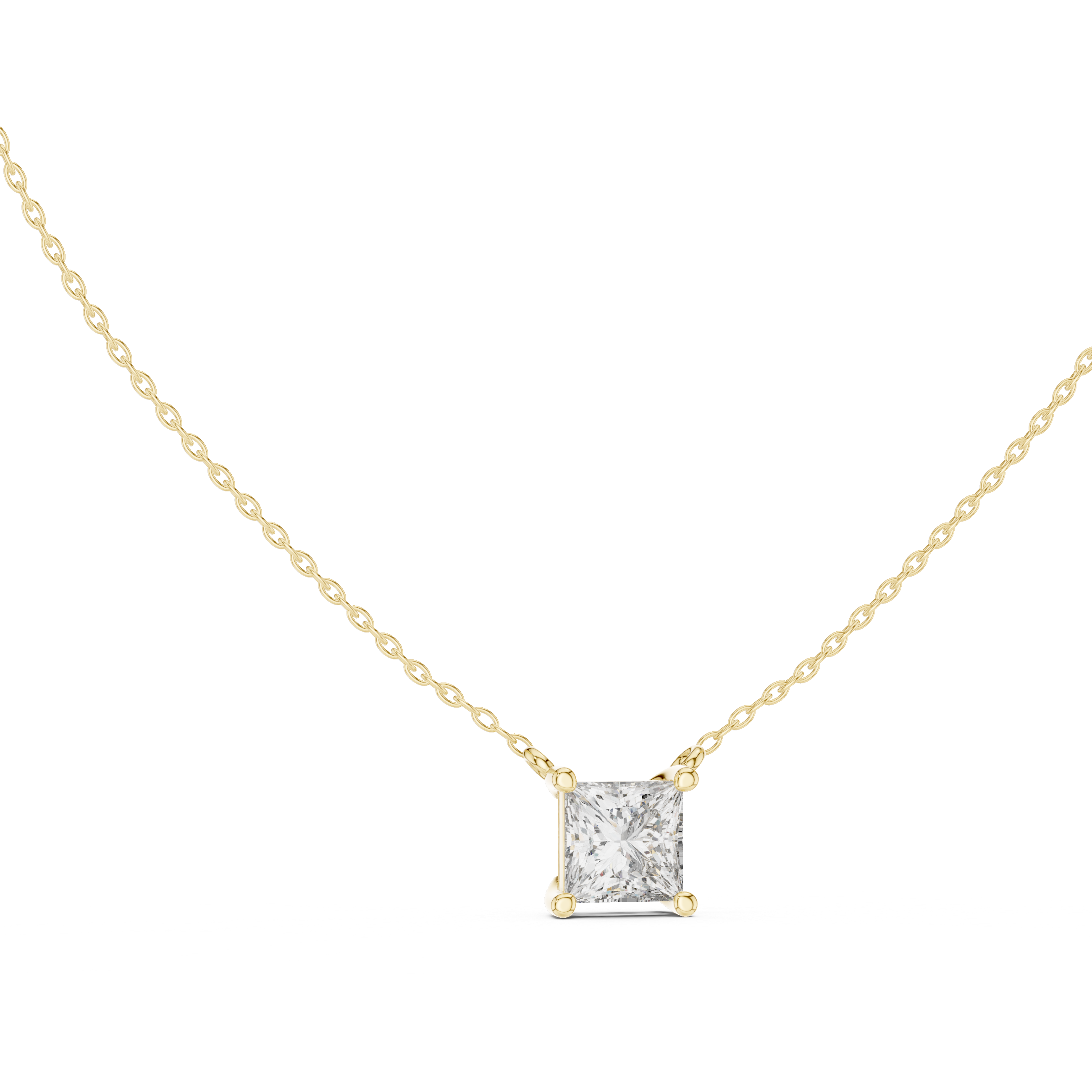 SQUARE DIAMOND PENDENT