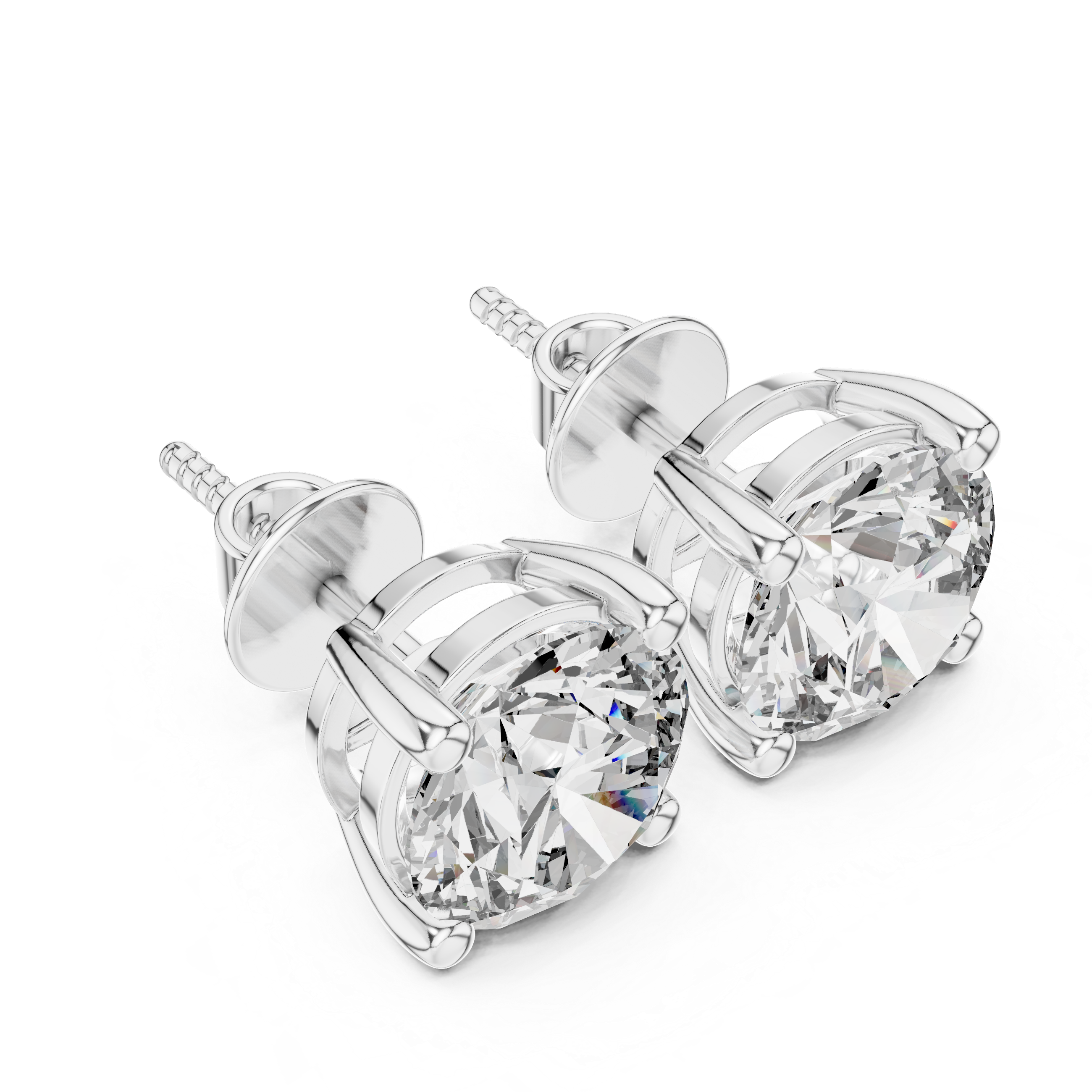 2CT SOLITAIRE EARRING