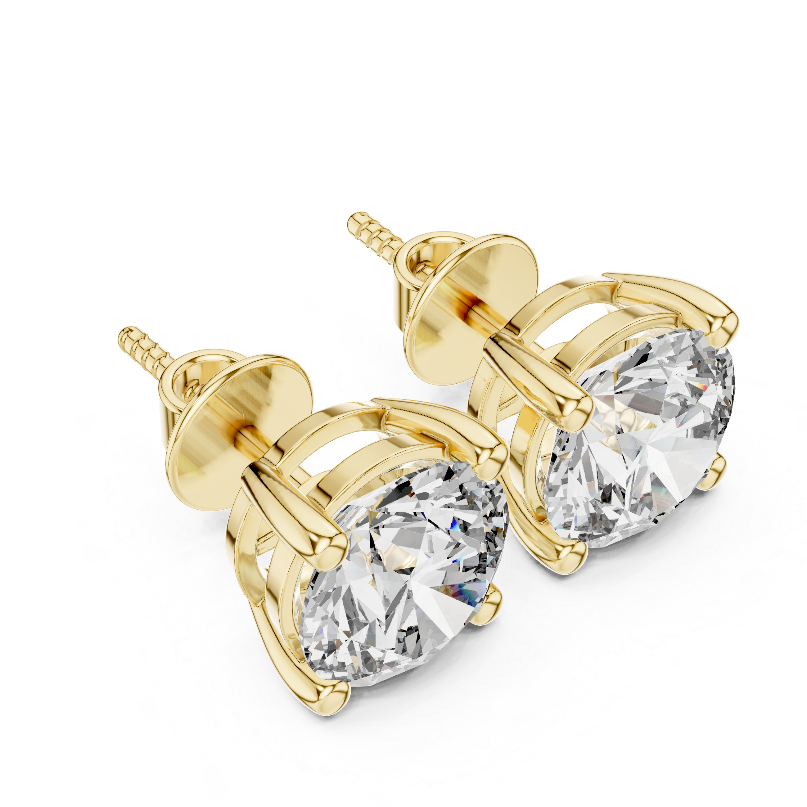 2CT SOLITAIRE EARRING