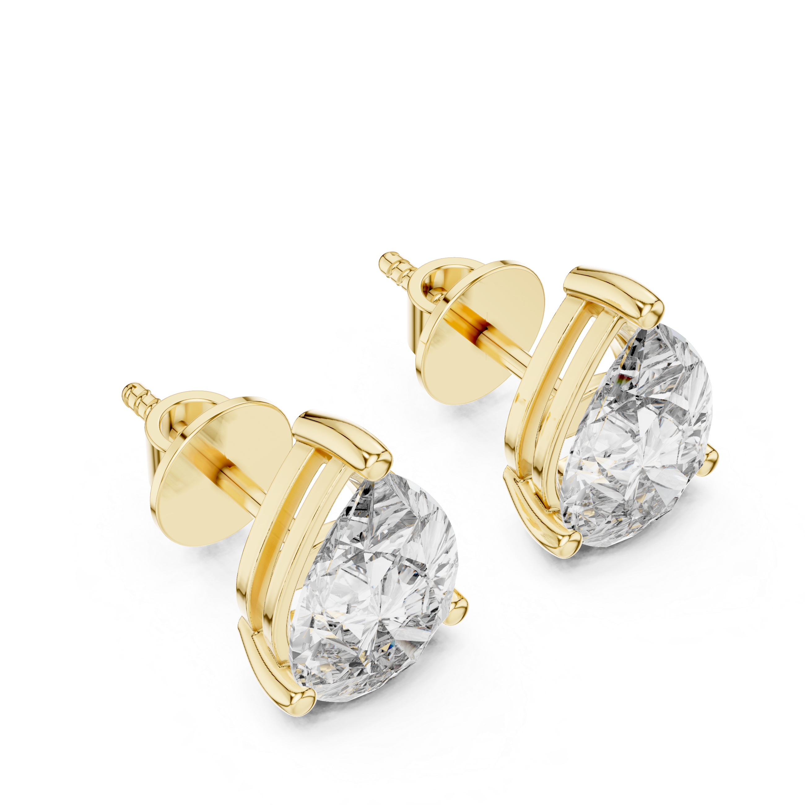 1.5CT PEAR EARRING