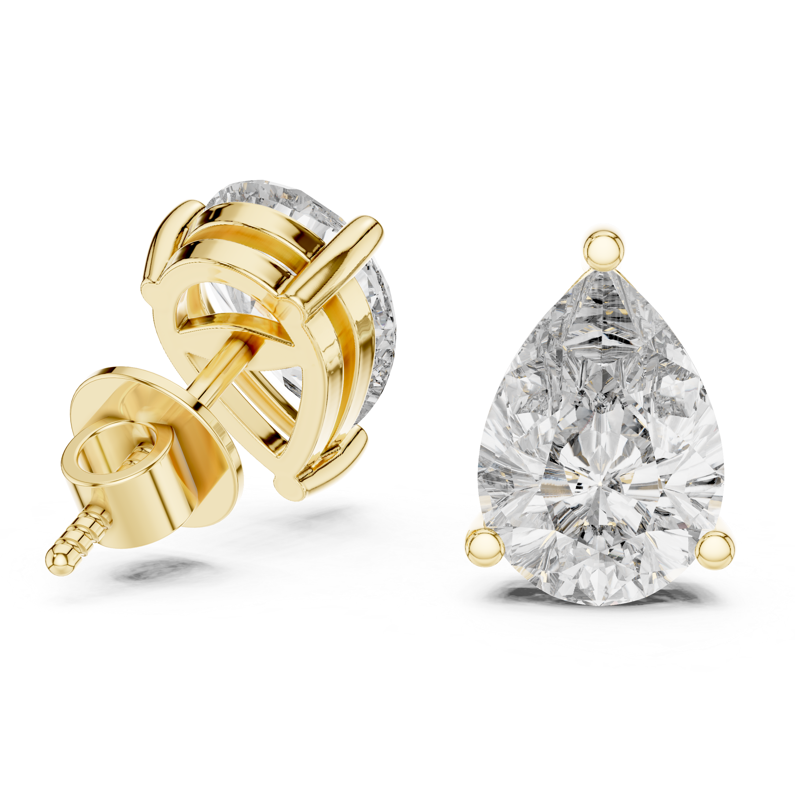 1.5CT PEAR EARRING