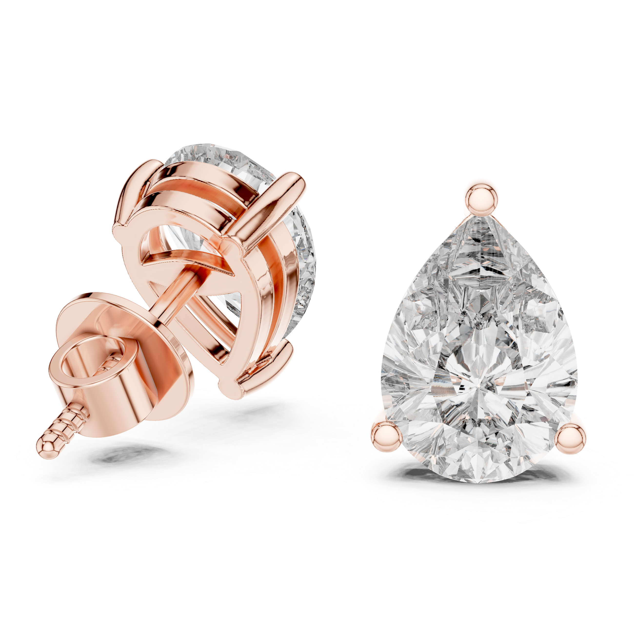 1.5CT PEAR EARRING