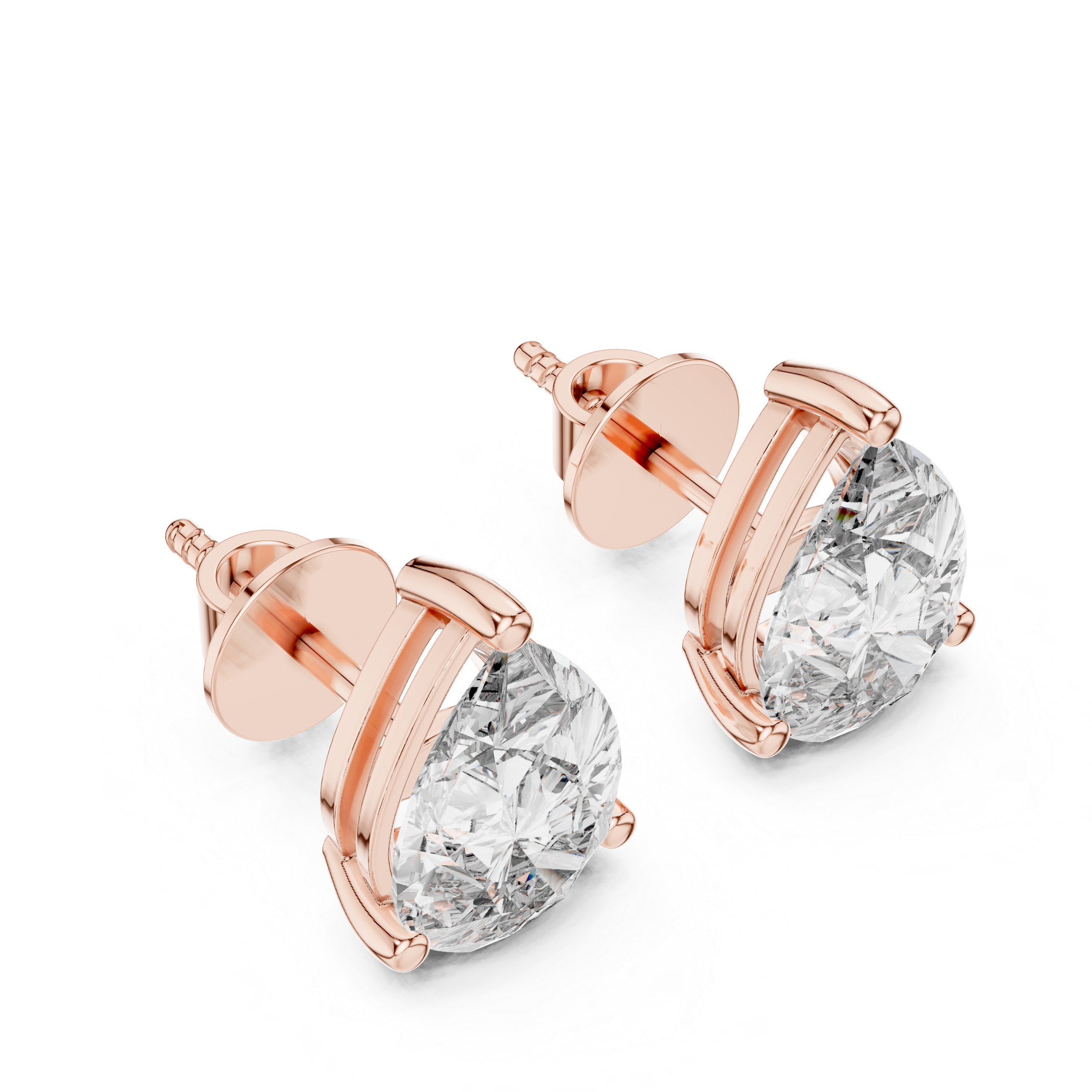 1.5CT PEAR EARRING