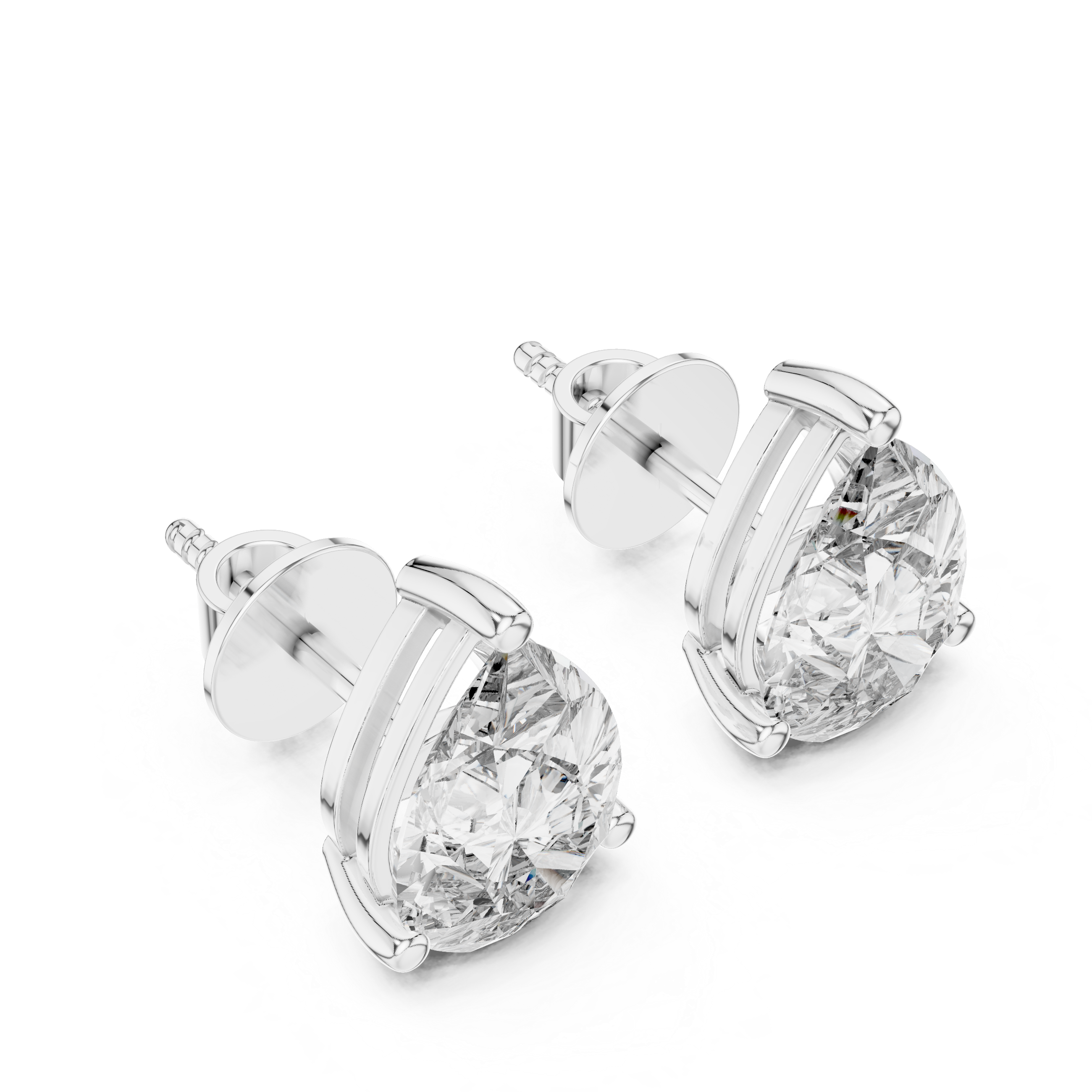 1.5CT PEAR EARRING