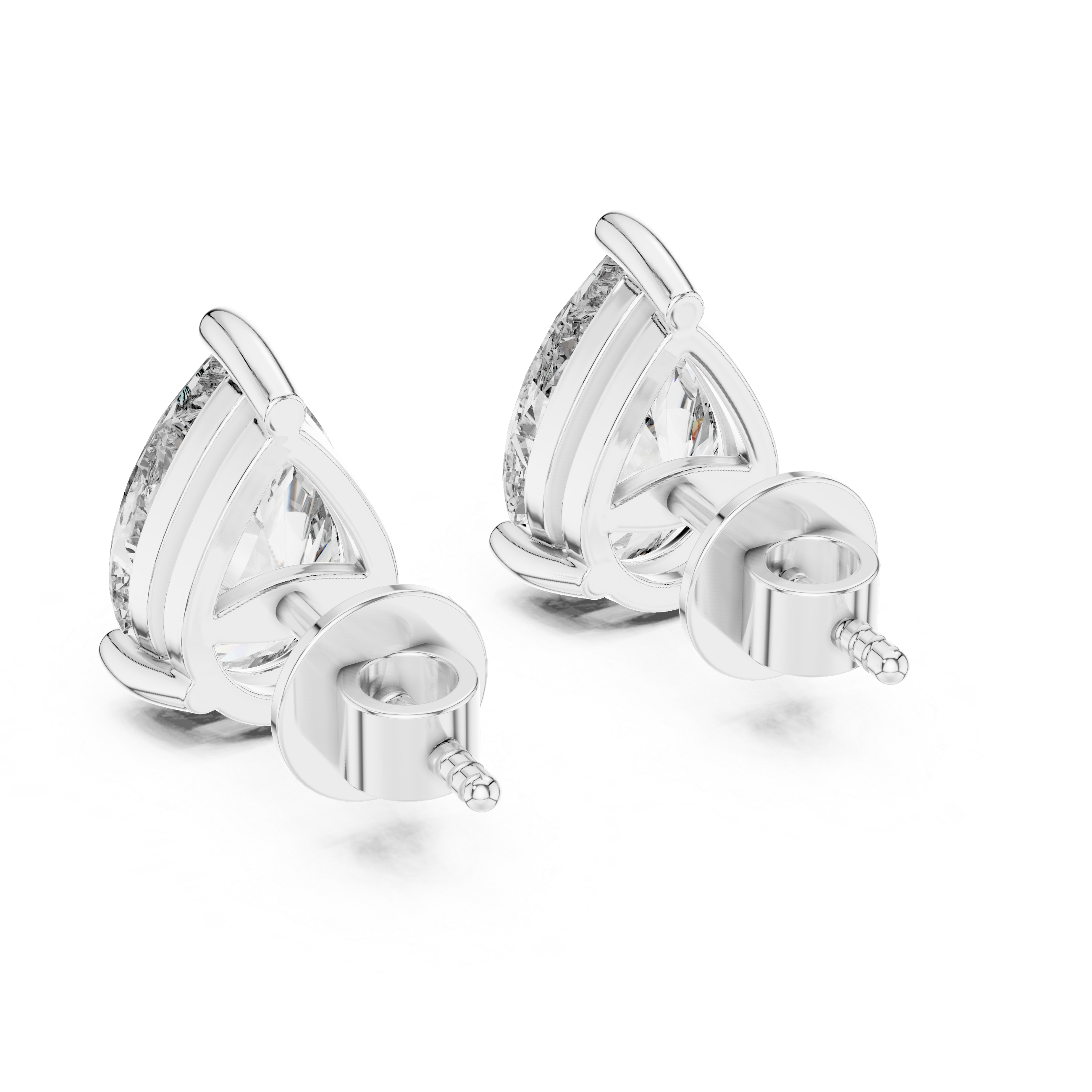 1.5CT PEAR EARRING