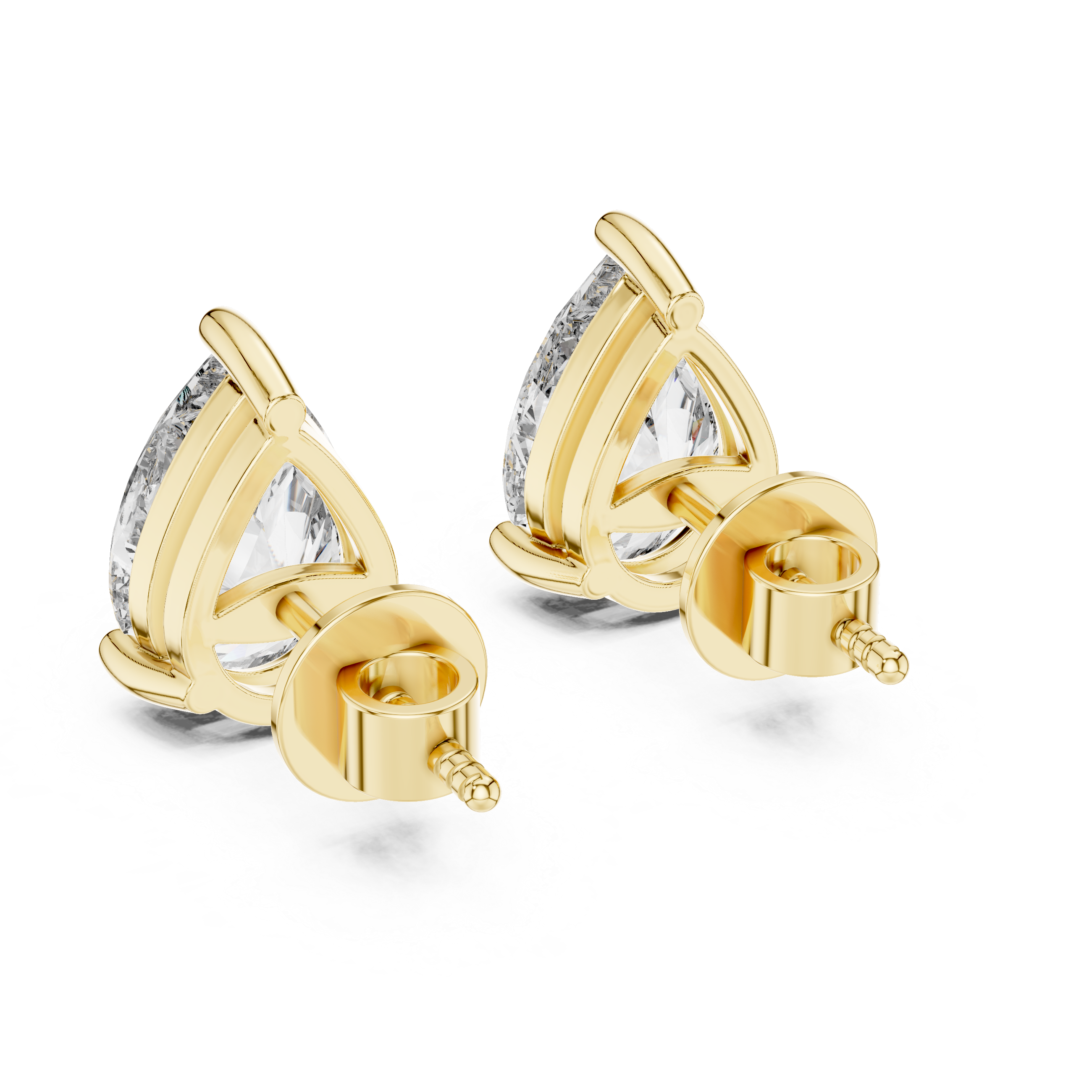 1.5CT PEAR EARRING