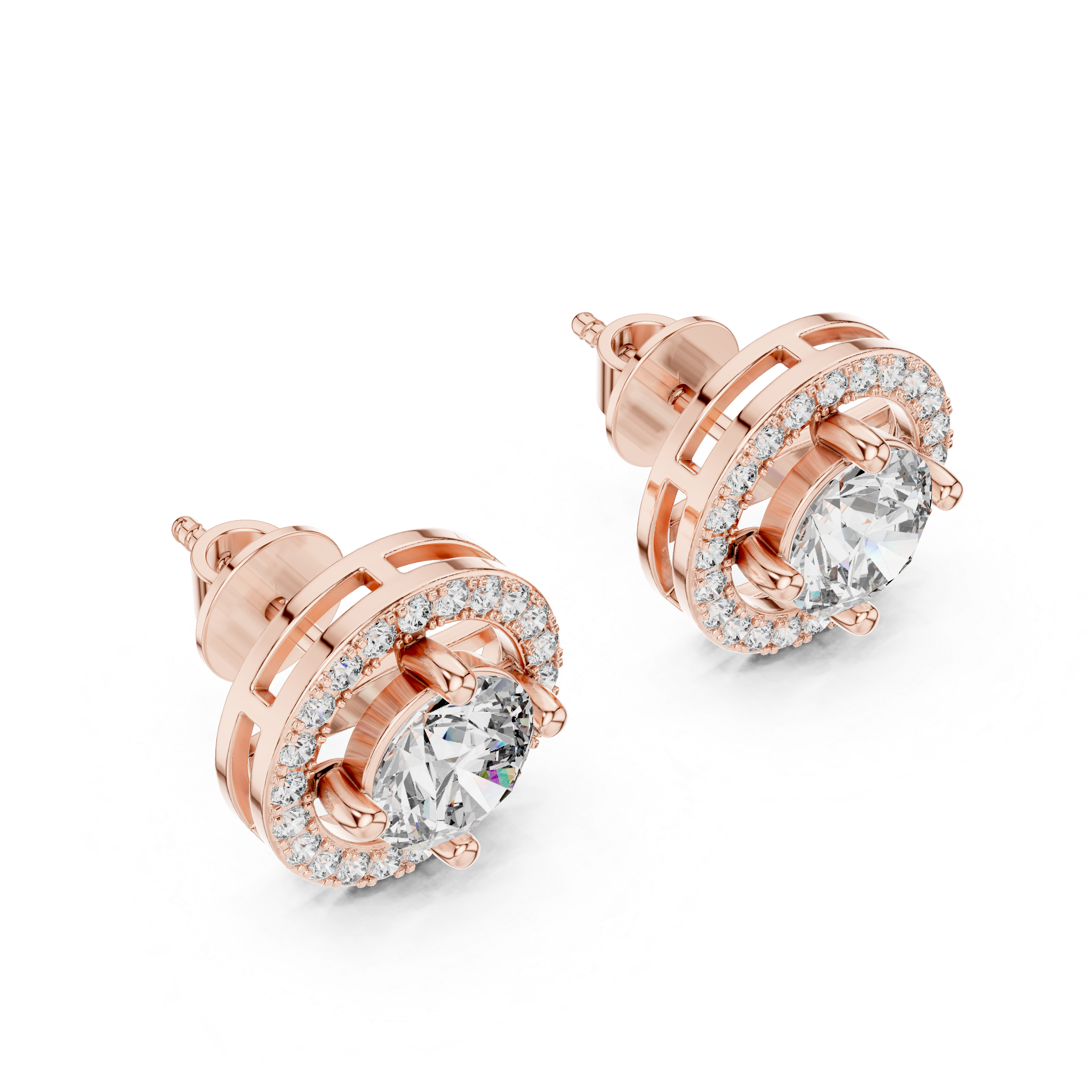 1CT ROUND WITH HALO SETTING TOPS