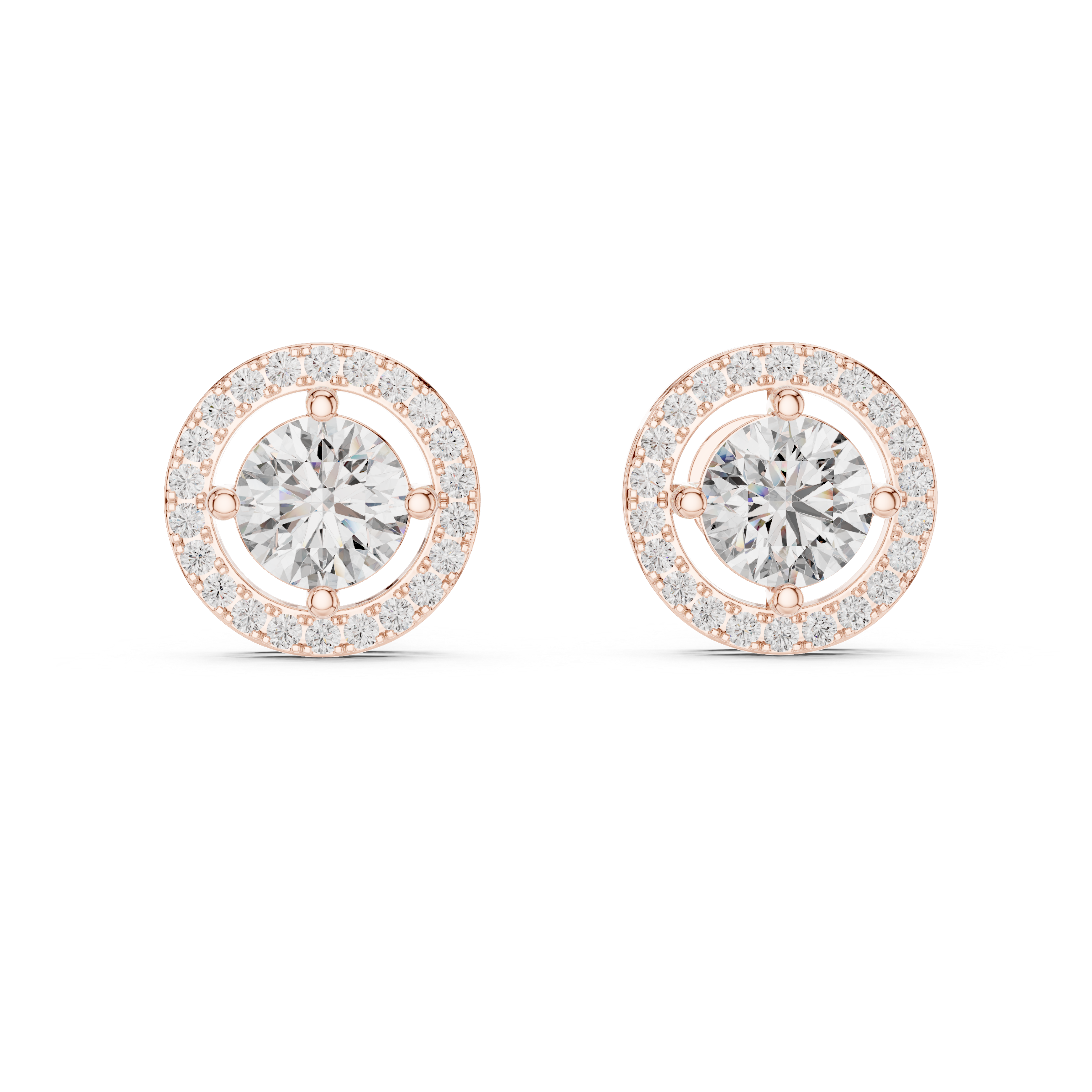 1CT ROUND WITH HALO SETTING TOPS