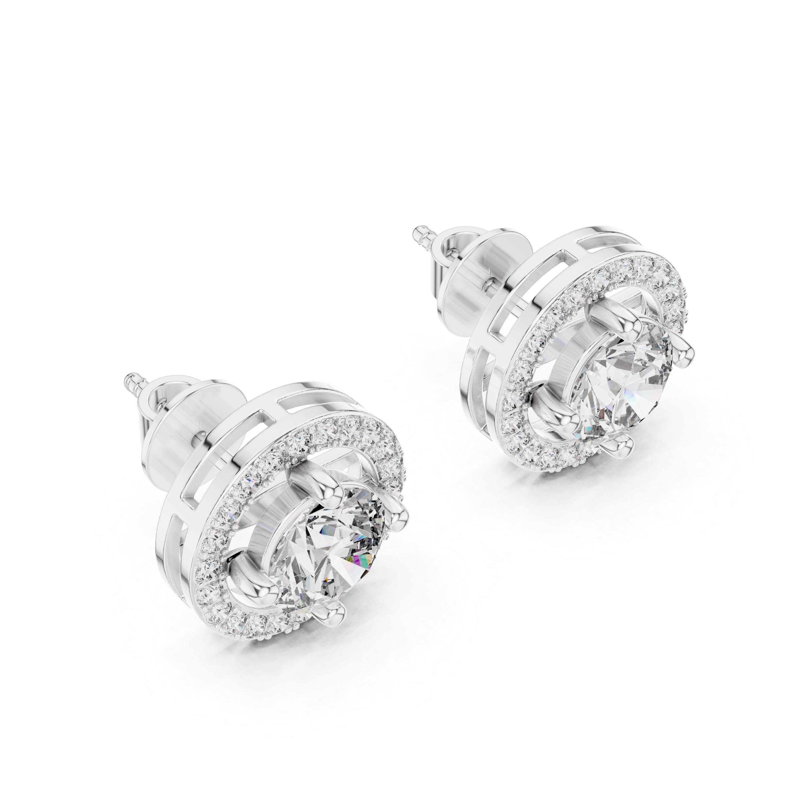 1CT ROUND WITH HALO SETTING TOPS