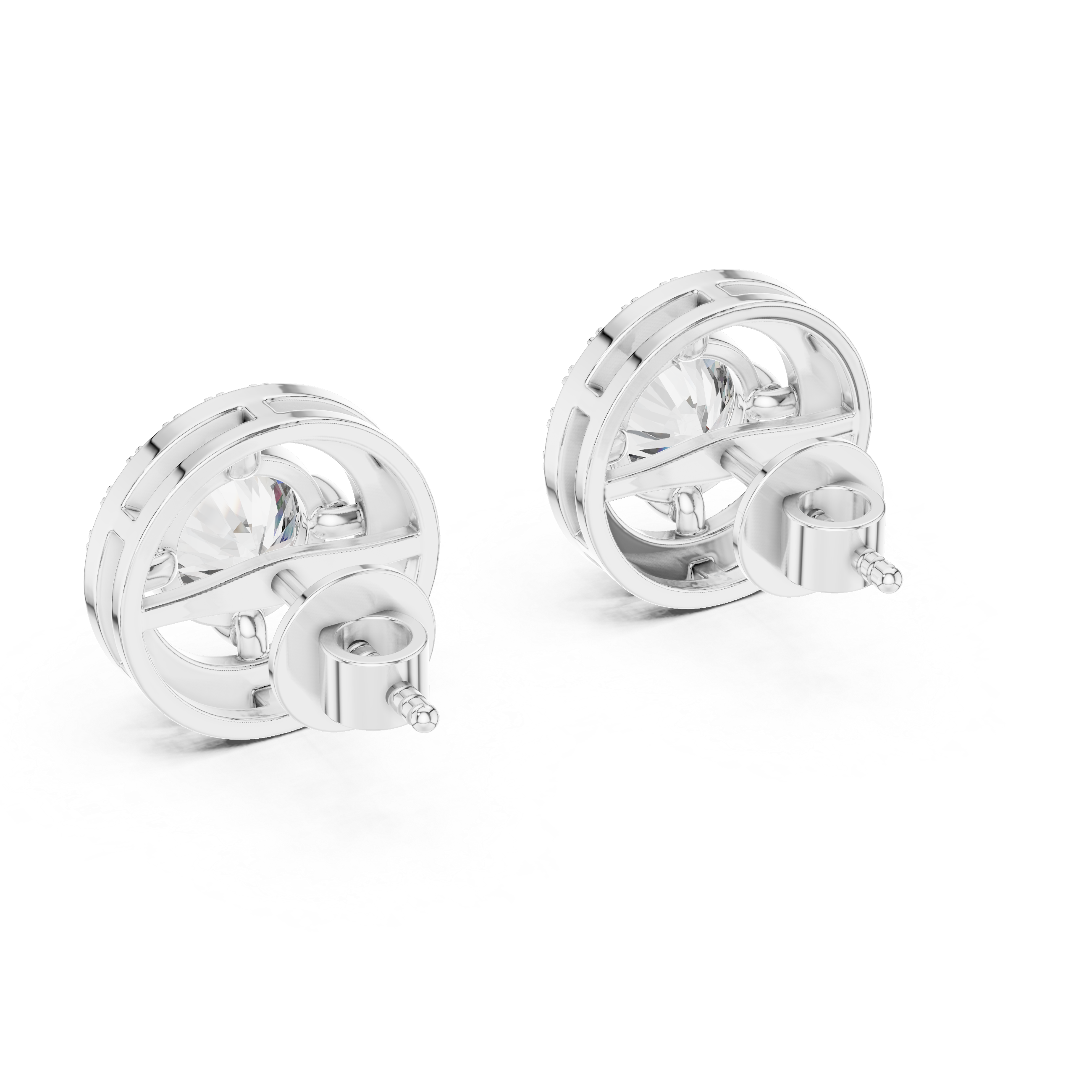 1CT ROUND WITH HALO SETTING TOPS