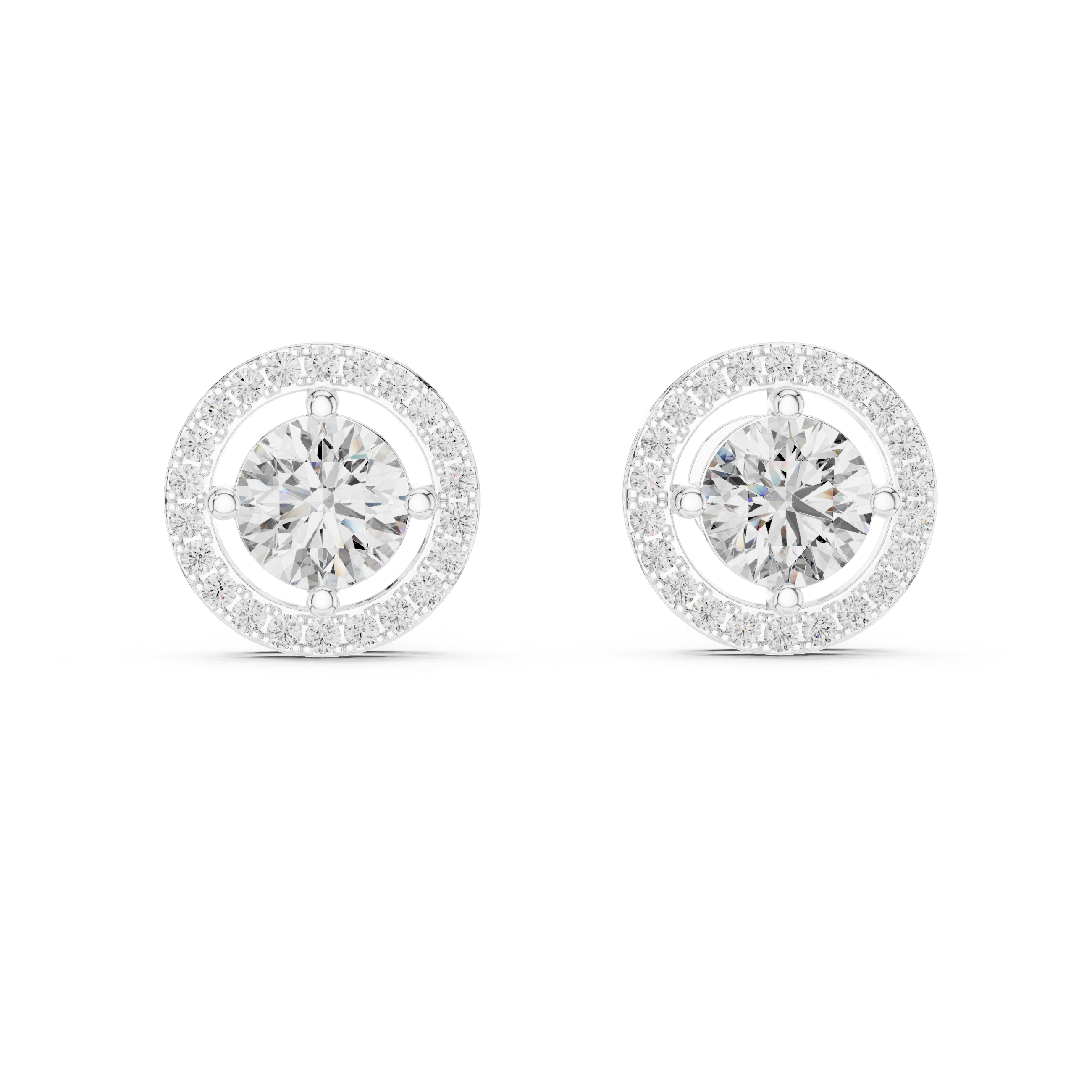 1CT ROUND WITH HALO SETTING TOPS