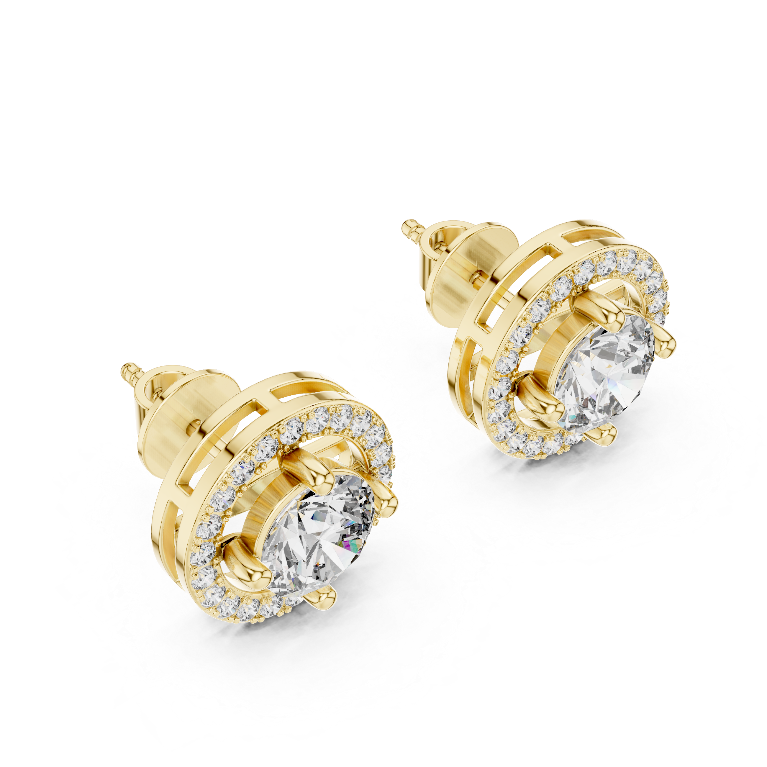 1CT ROUND WITH HALO SETTING TOPS