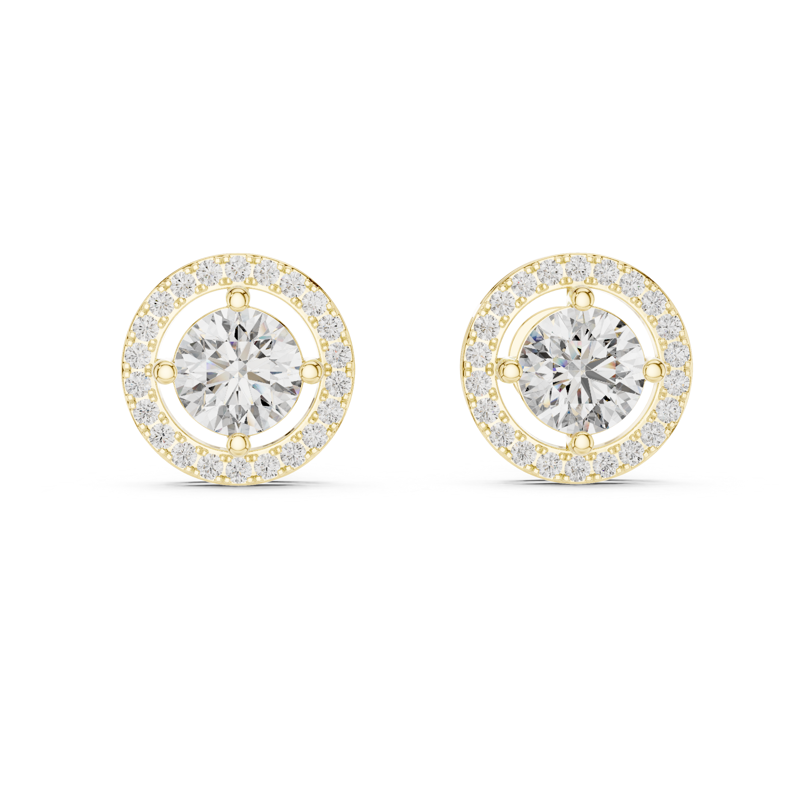 1CT ROUND WITH HALO SETTING TOPS