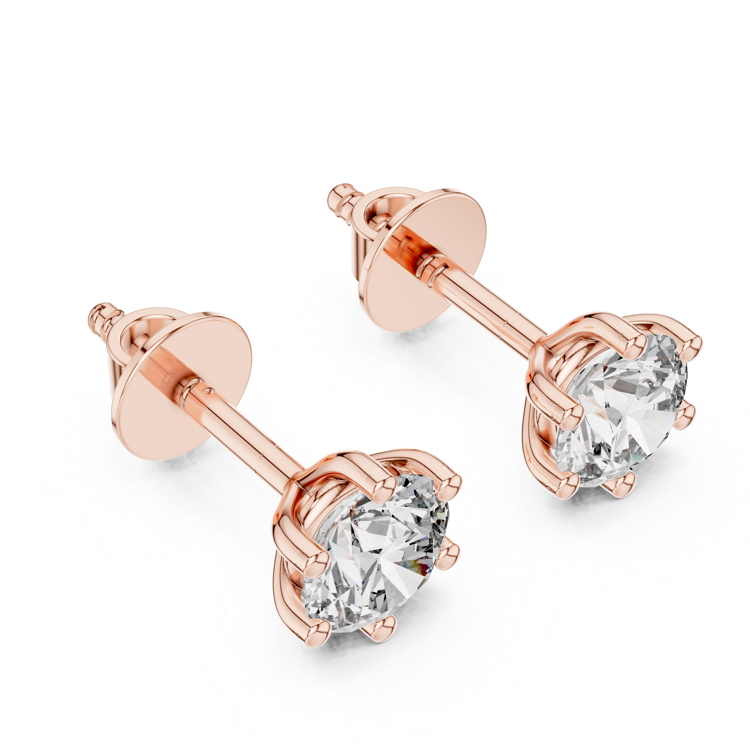 0.50CT ROUND STUDS