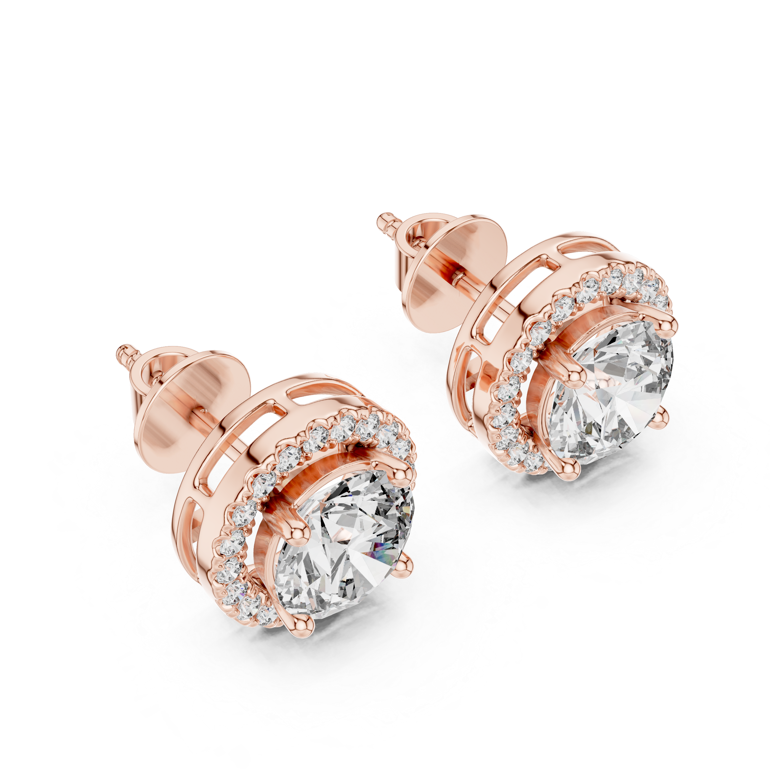 1CT ROUND WITH HALO SETTING TOPS