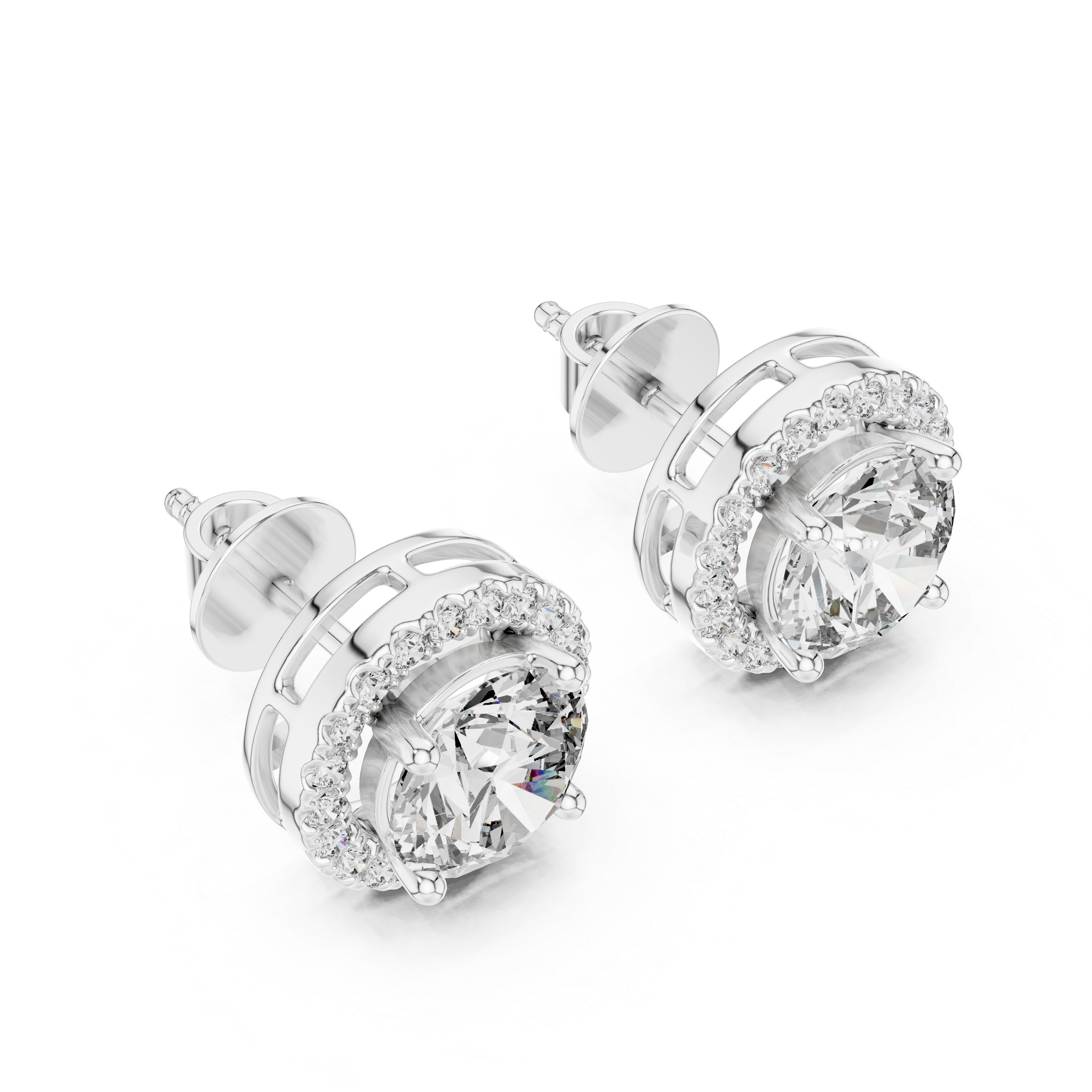 1CT ROUND WITH HALO SETTING TOPS