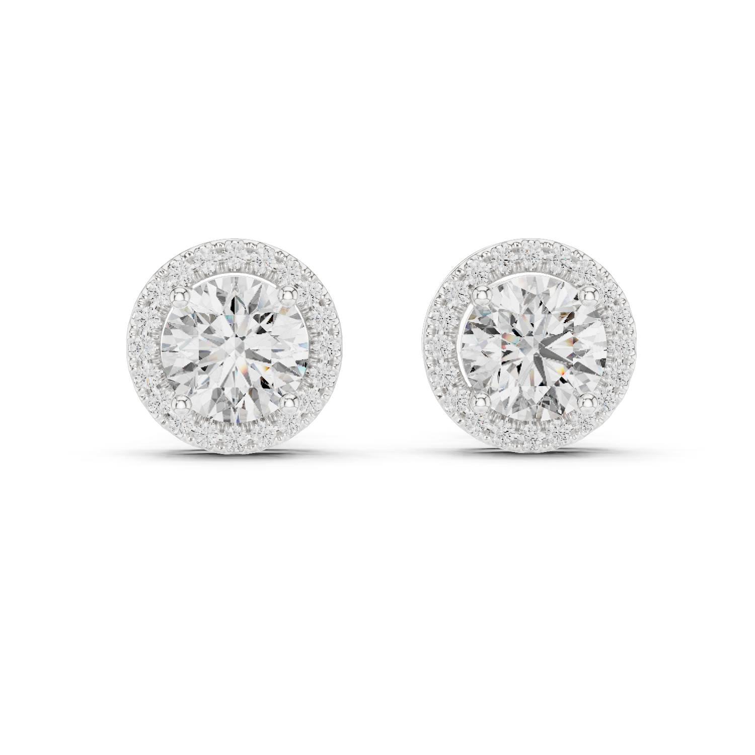 1CT ROUND WITH HALO SETTING TOPS