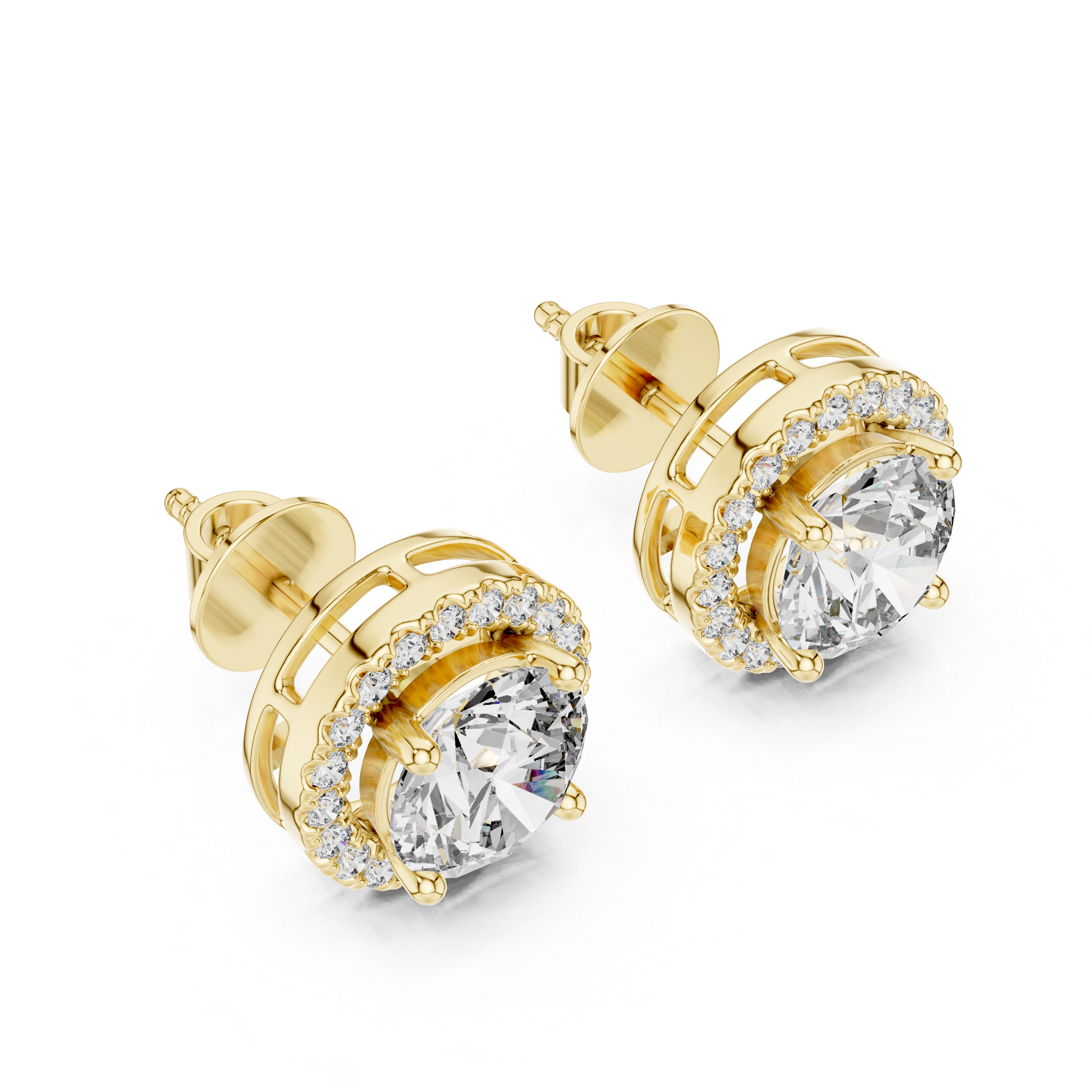 1CT ROUND WITH HALO SETTING TOPS