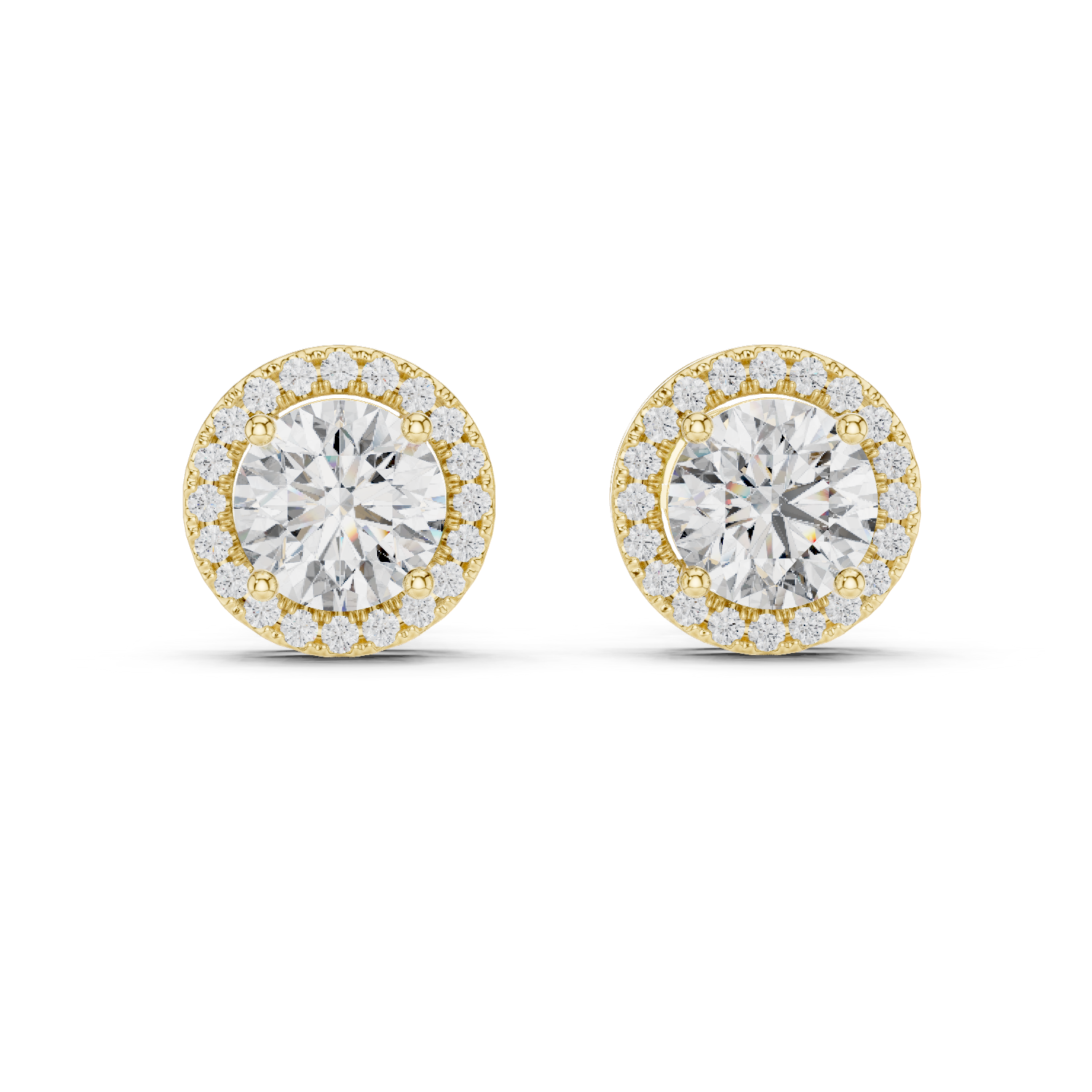 1CT ROUND WITH HALO SETTING TOPS