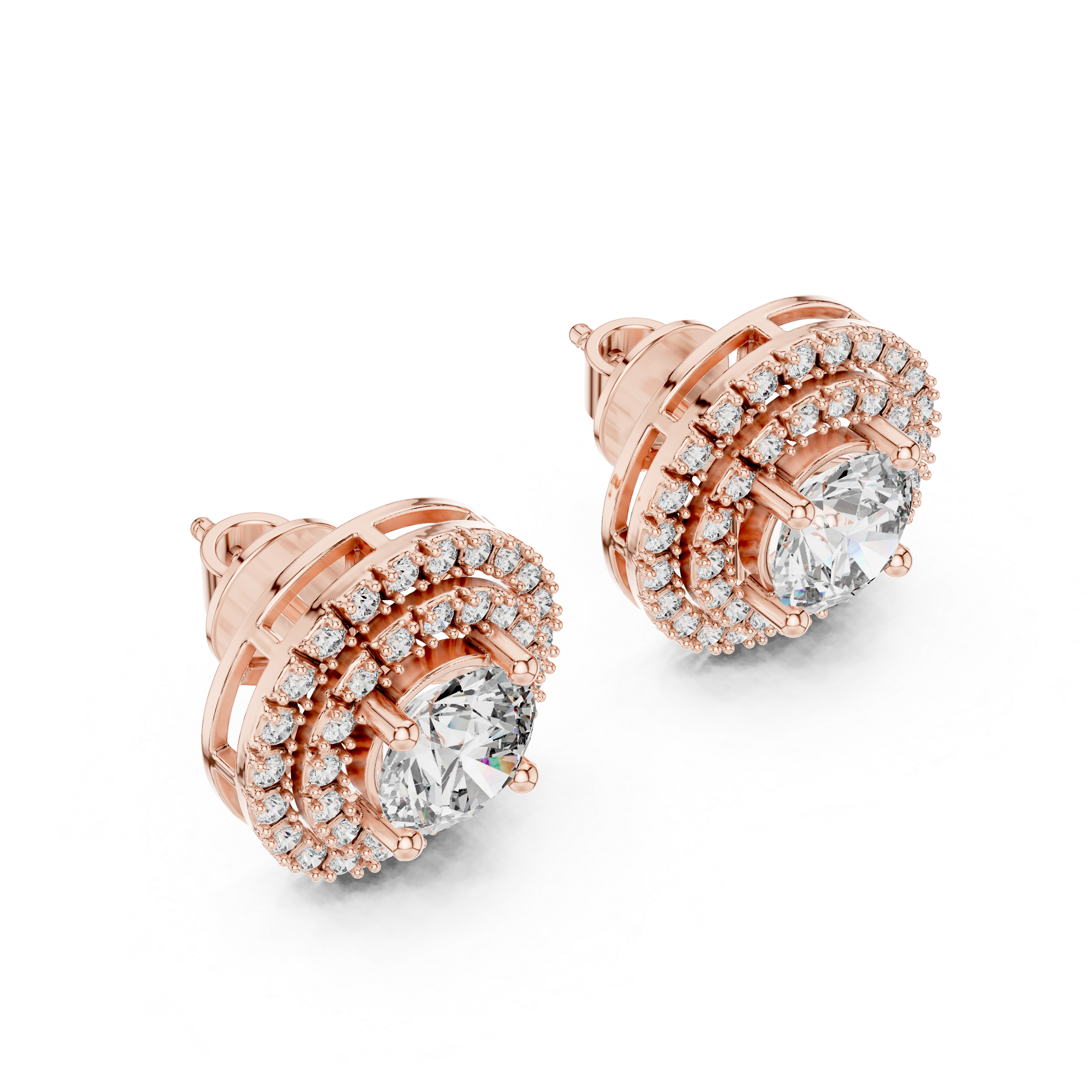 1CT ROUND WITH HALO SETTING TOPS