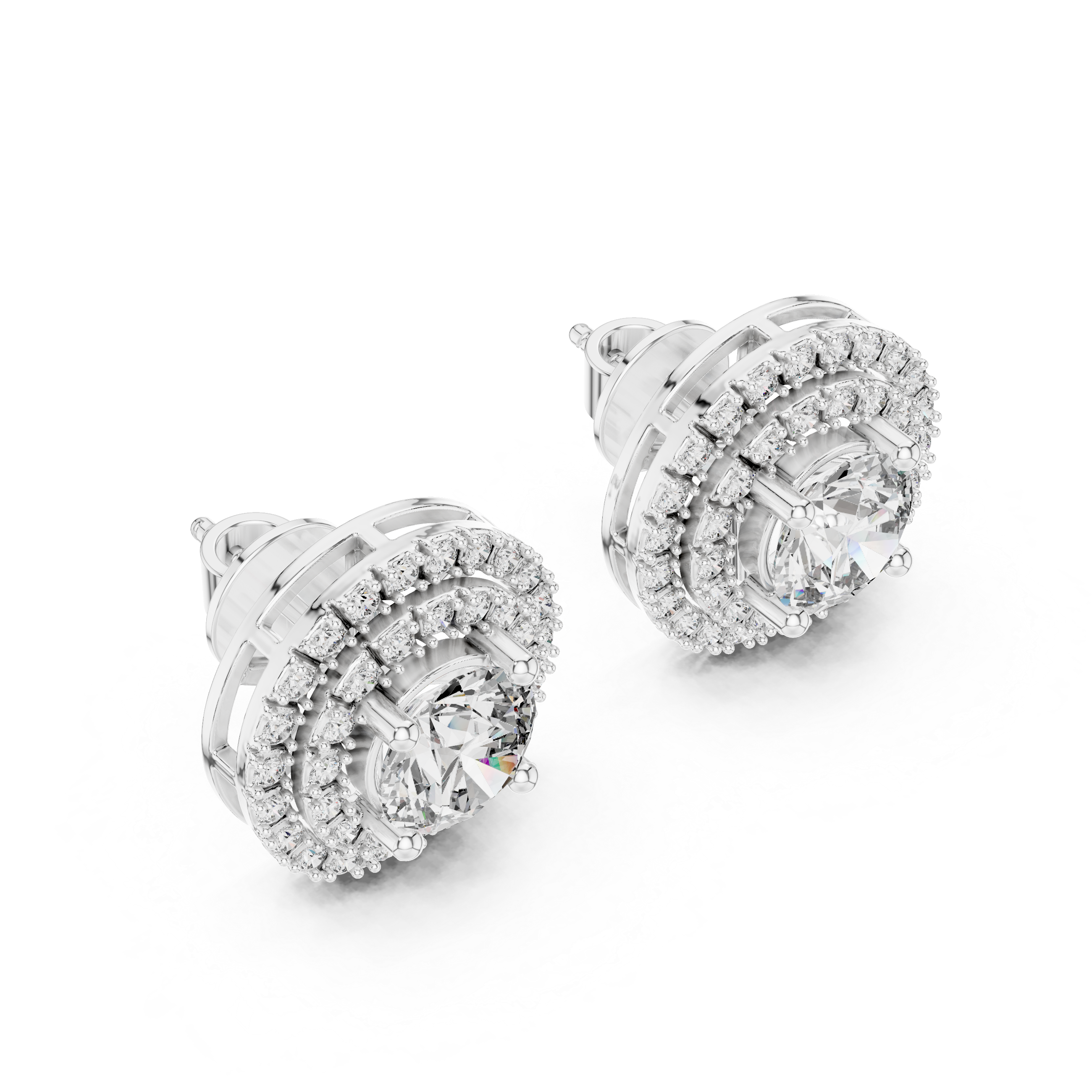 1CT ROUND WITH HALO SETTING TOPS