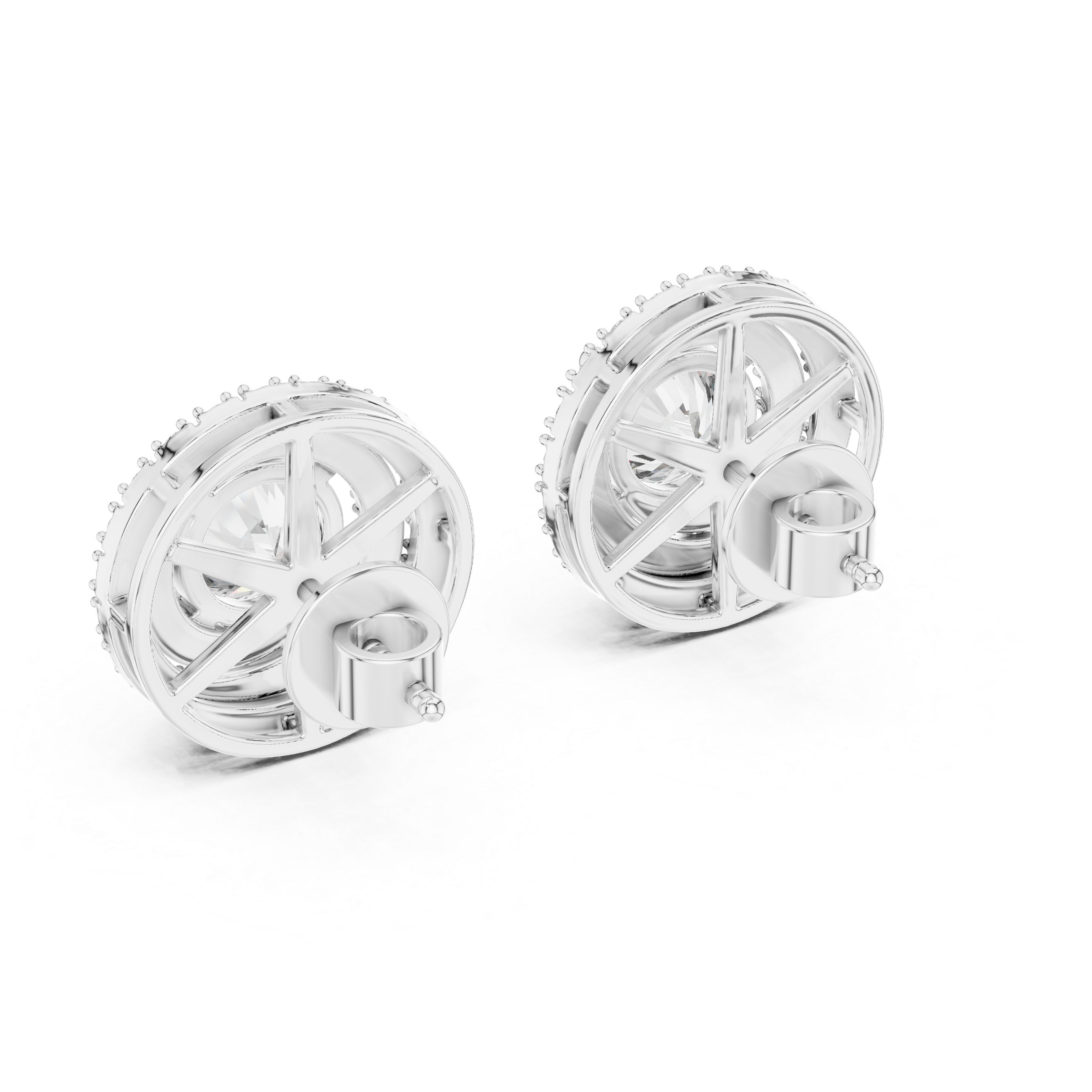 1CT ROUND WITH HALO SETTING TOPS