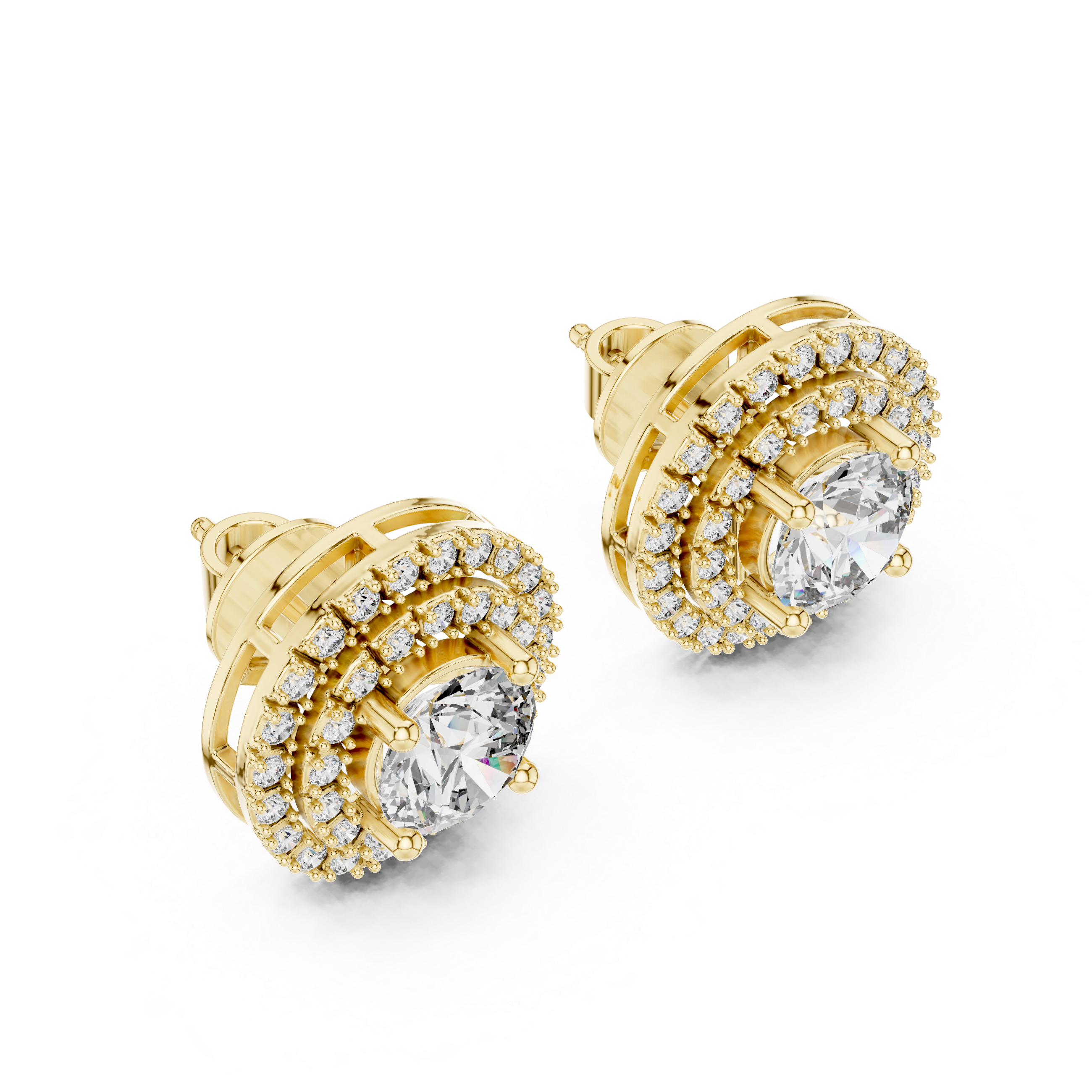 1CT ROUND WITH HALO SETTING TOPS