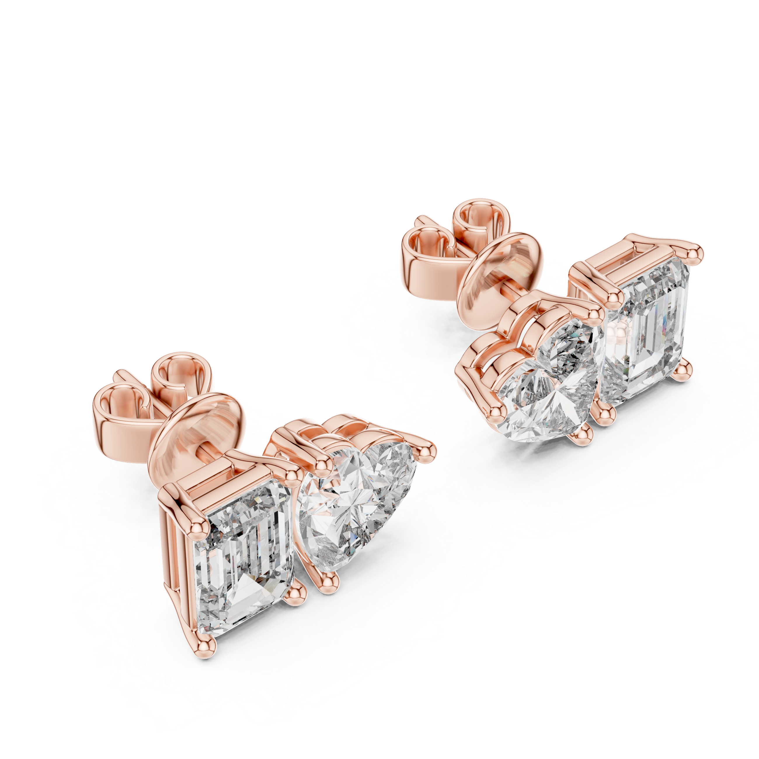 HEART RADIANT STUDS