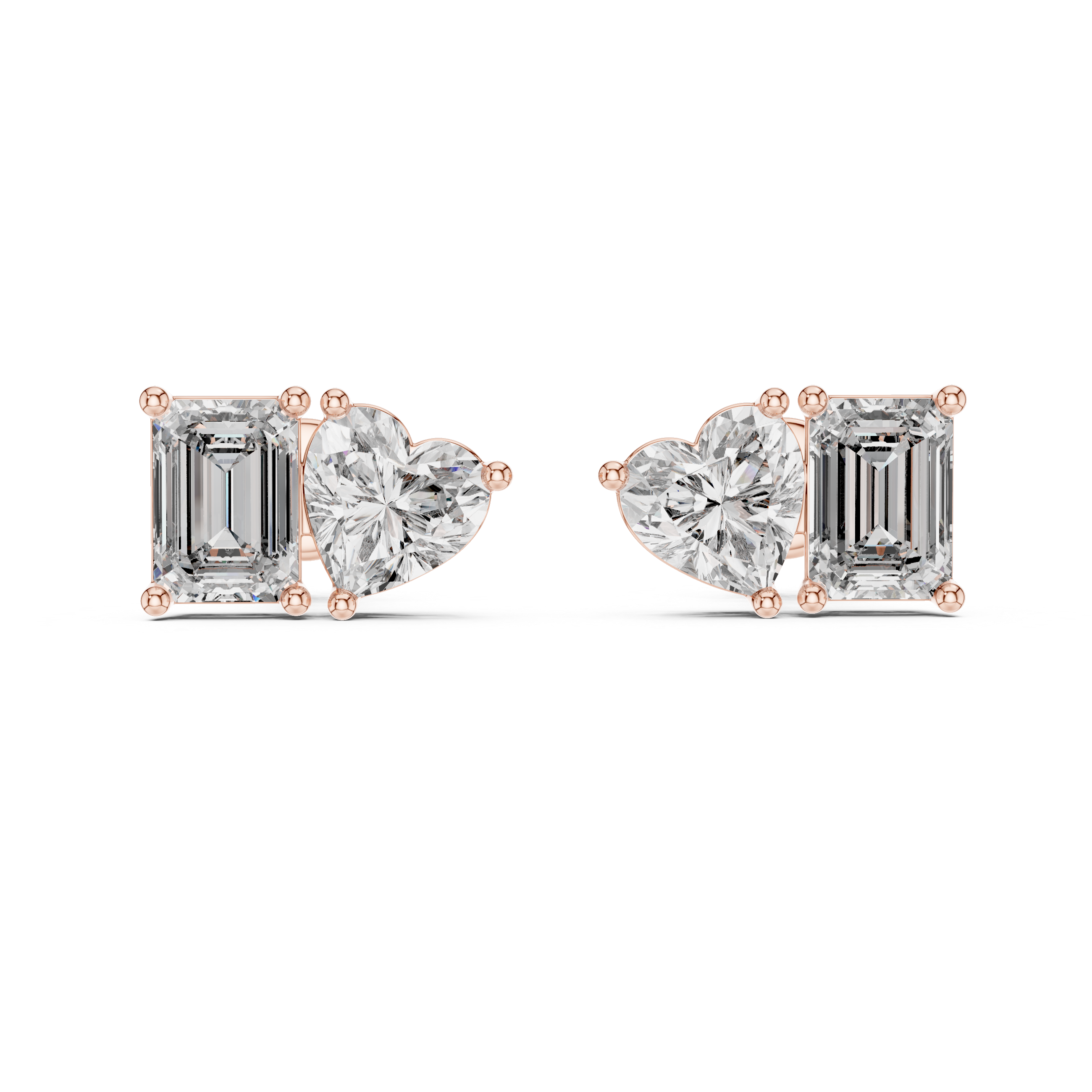 HEART RADIANT STUDS