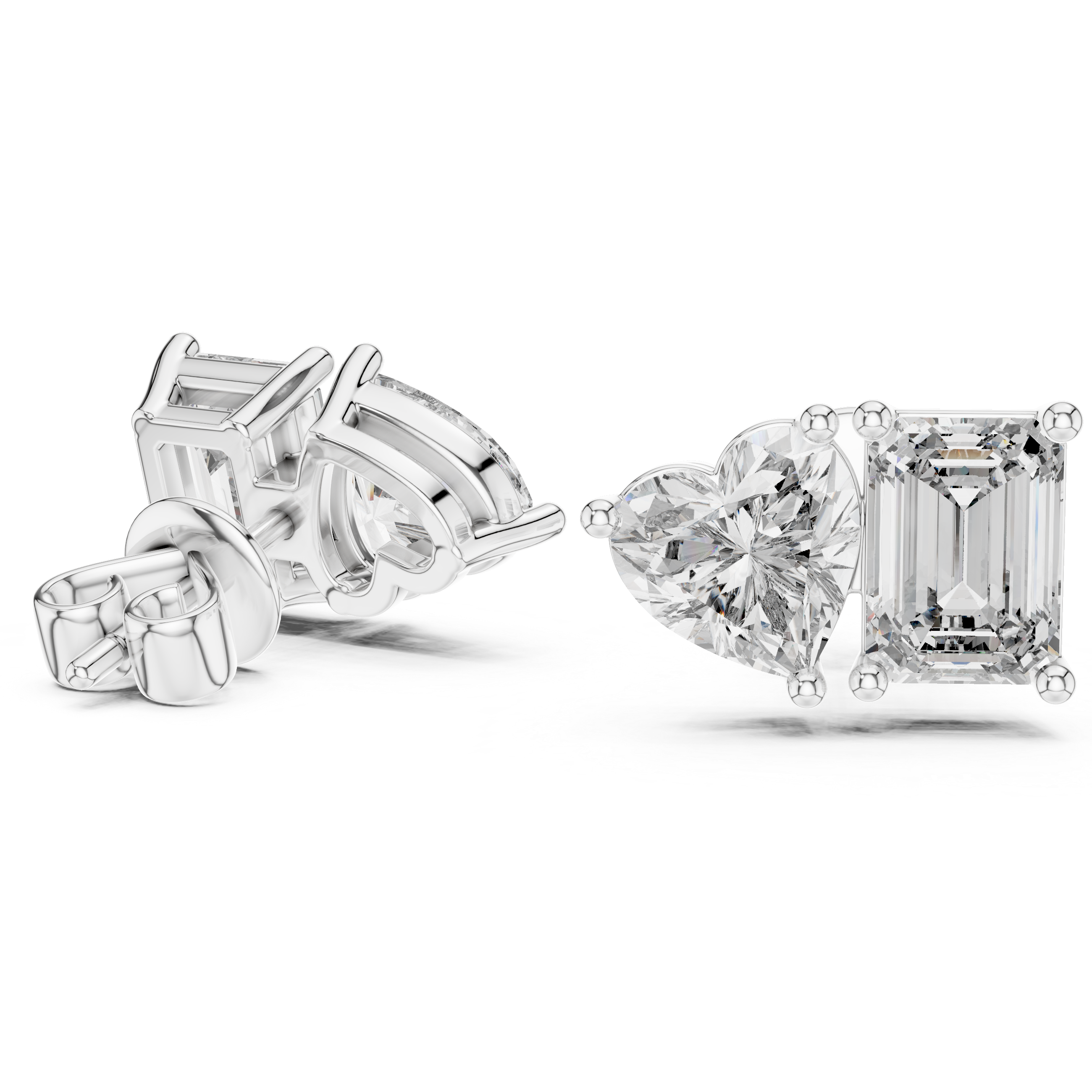 HEART RADIANT STUDS