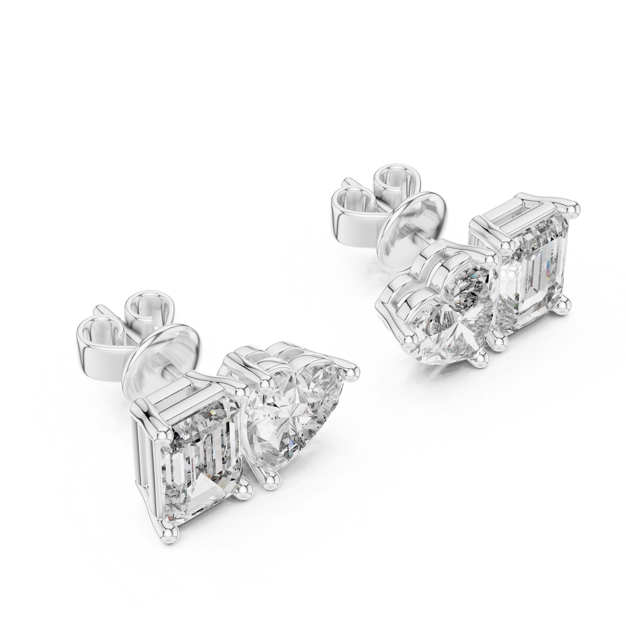 HEART RADIANT STUDS