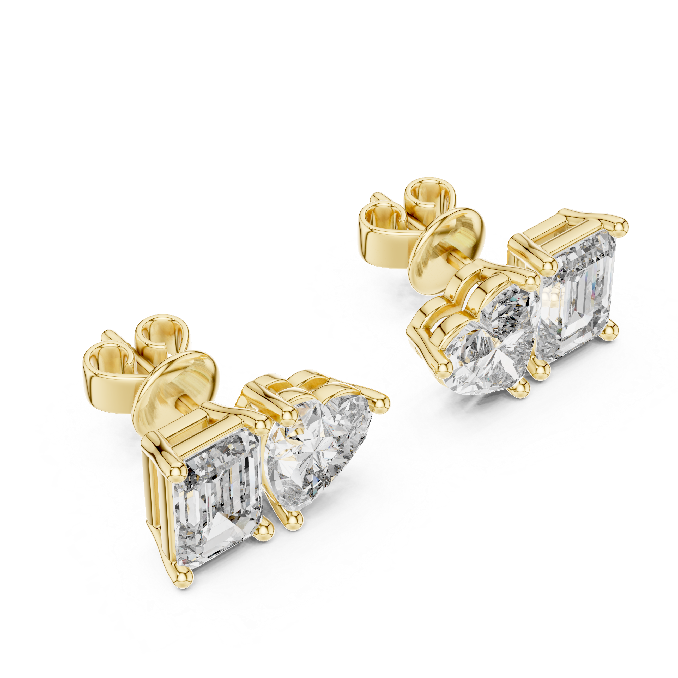 HEART RADIANT STUDS