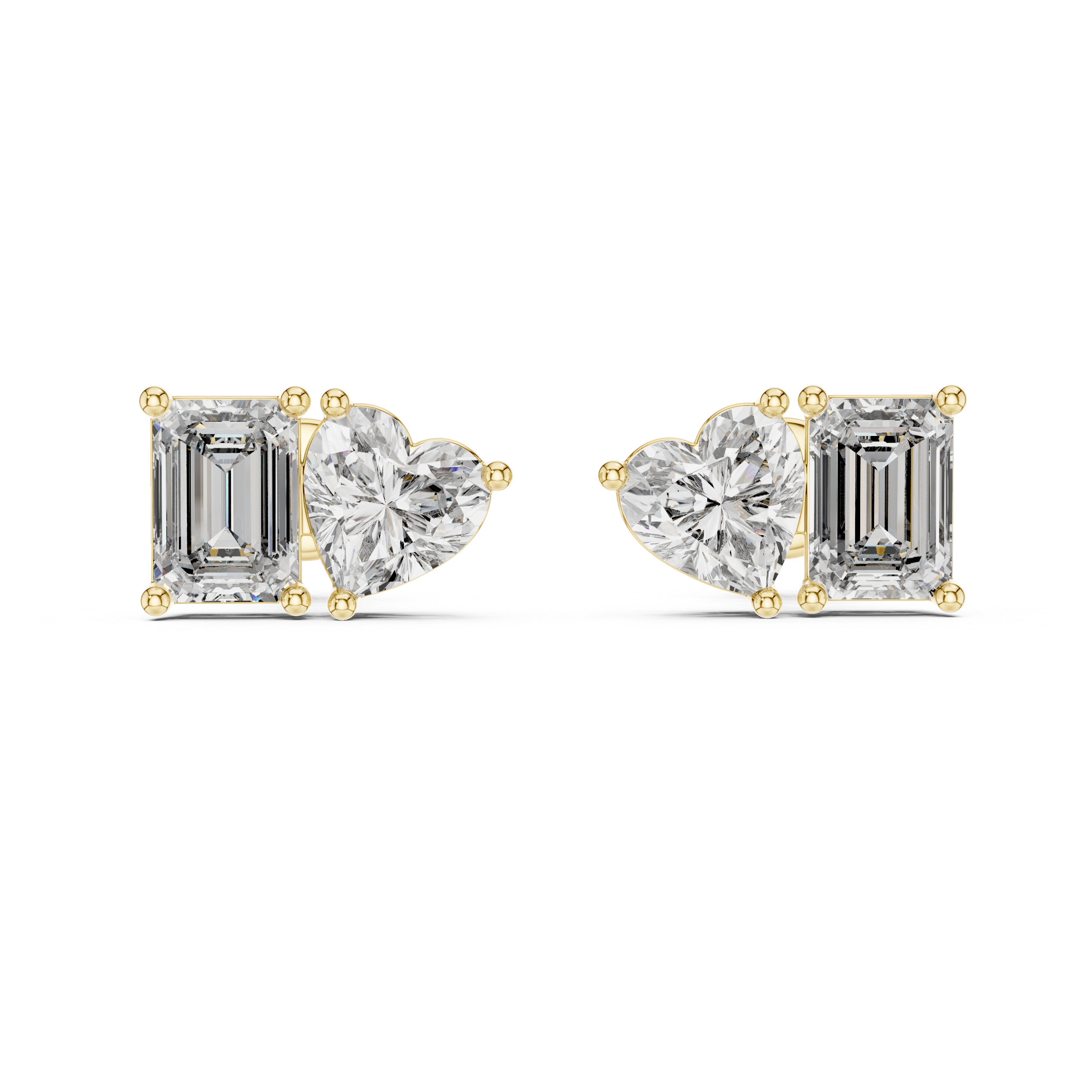 HEART RADIANT STUDS