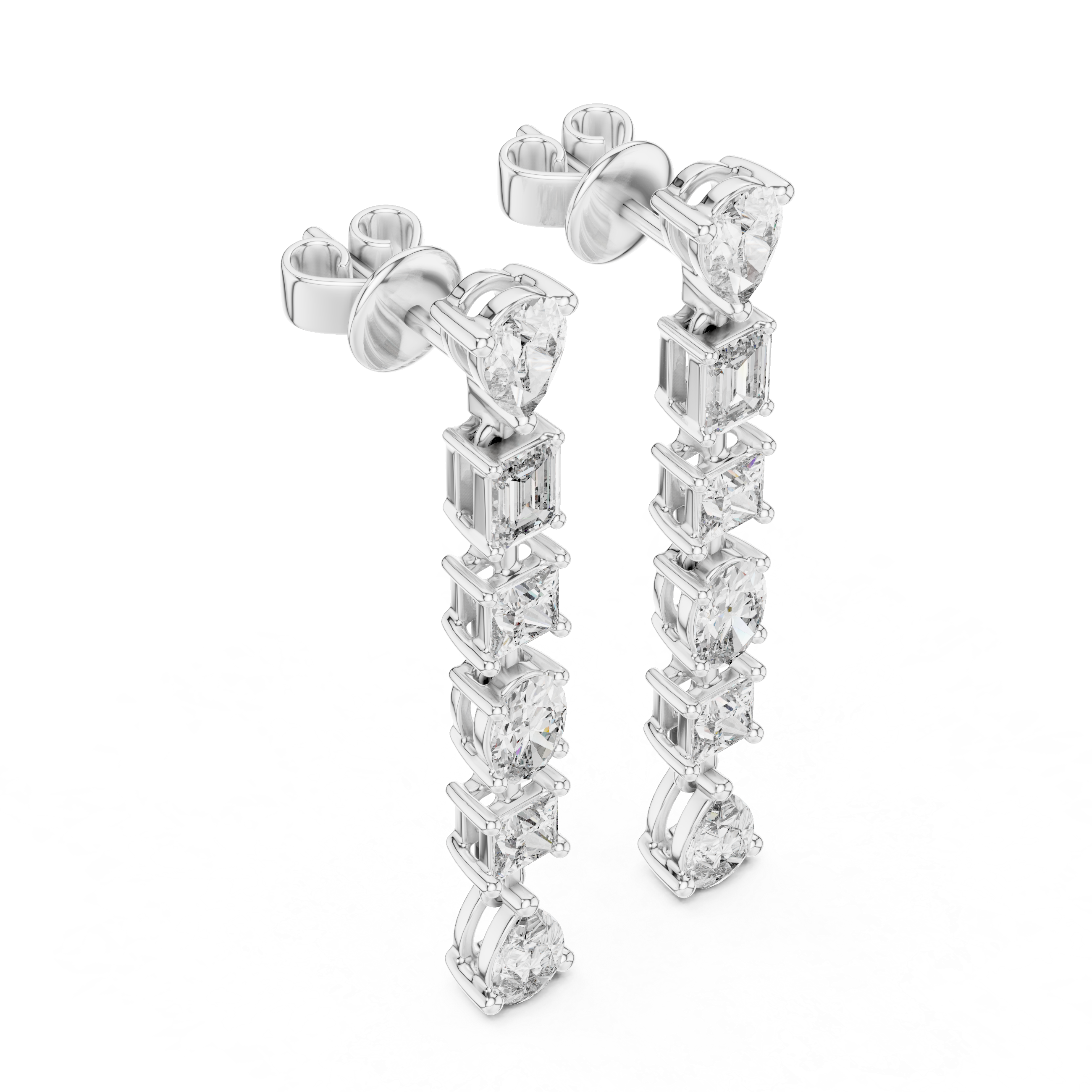 MIX SHAPE LONG EARRING